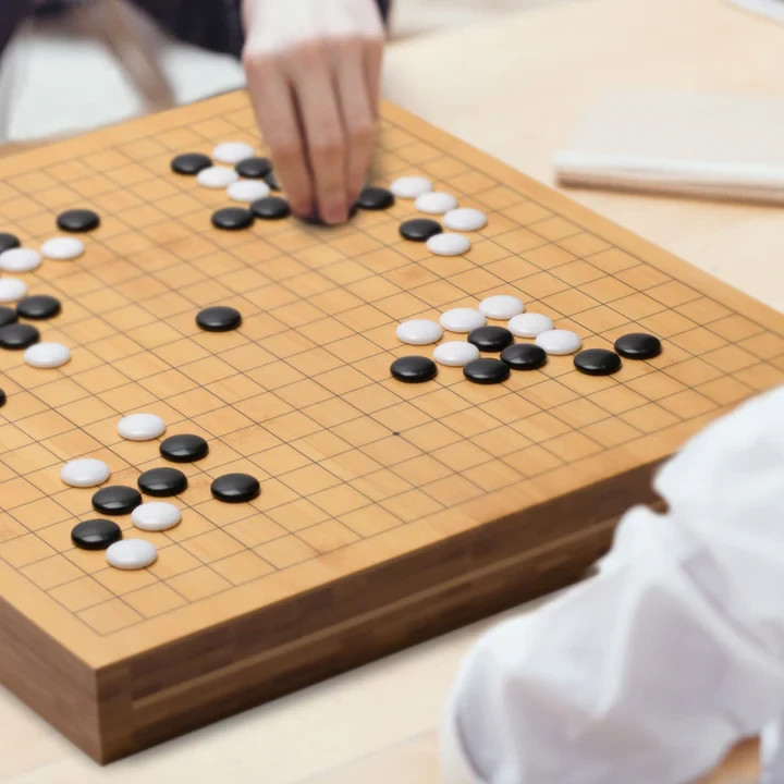Bamboo 2-Inch Reversible 19″ x 19″ / 13″ x 13″ Go Game Set Board