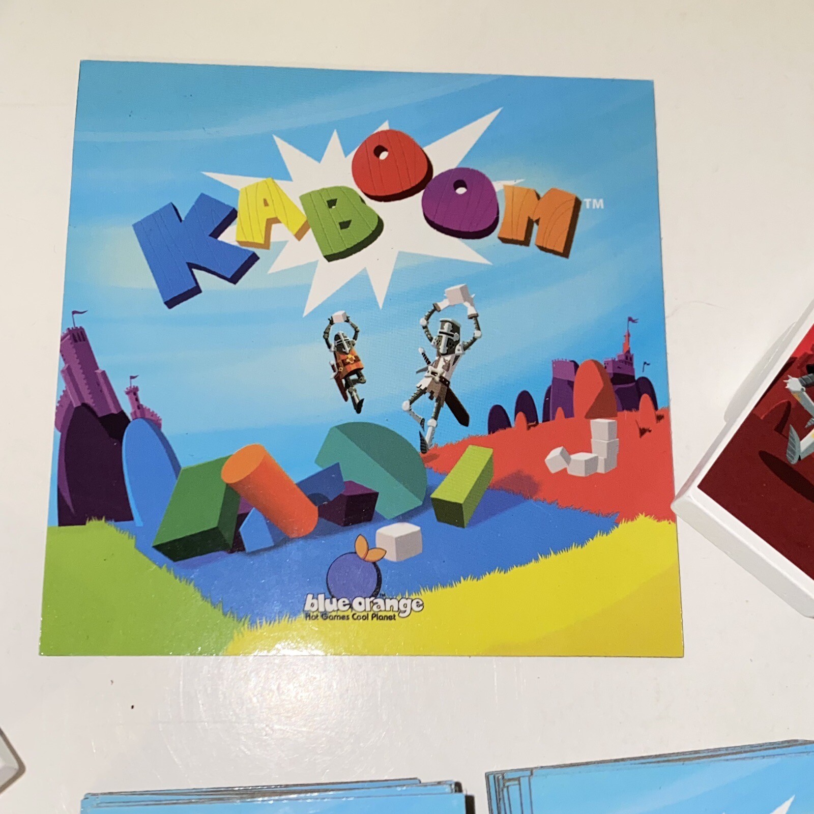 2013 Kaboom A Mad Dash To Build Or Crash Board Game Blue Orange Games Complete