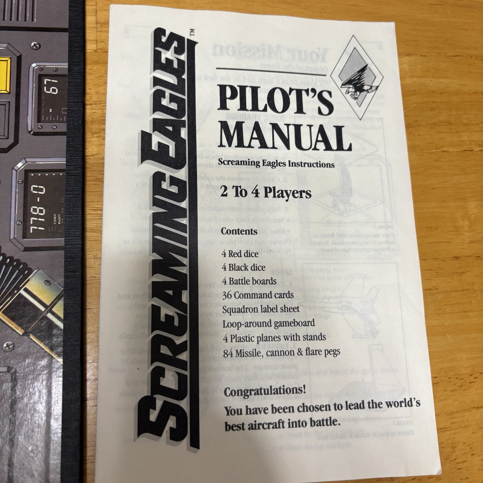 Vintage Milton Bradley Board Game Screaming Eagles Air Assault Complete 1987
