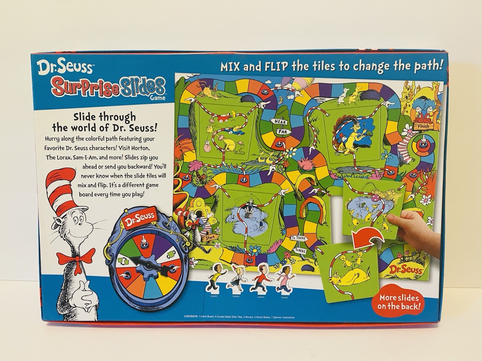 Dr. Seuss Surprise Slides Board Game “Cat in the Hat” by Wonder Forge