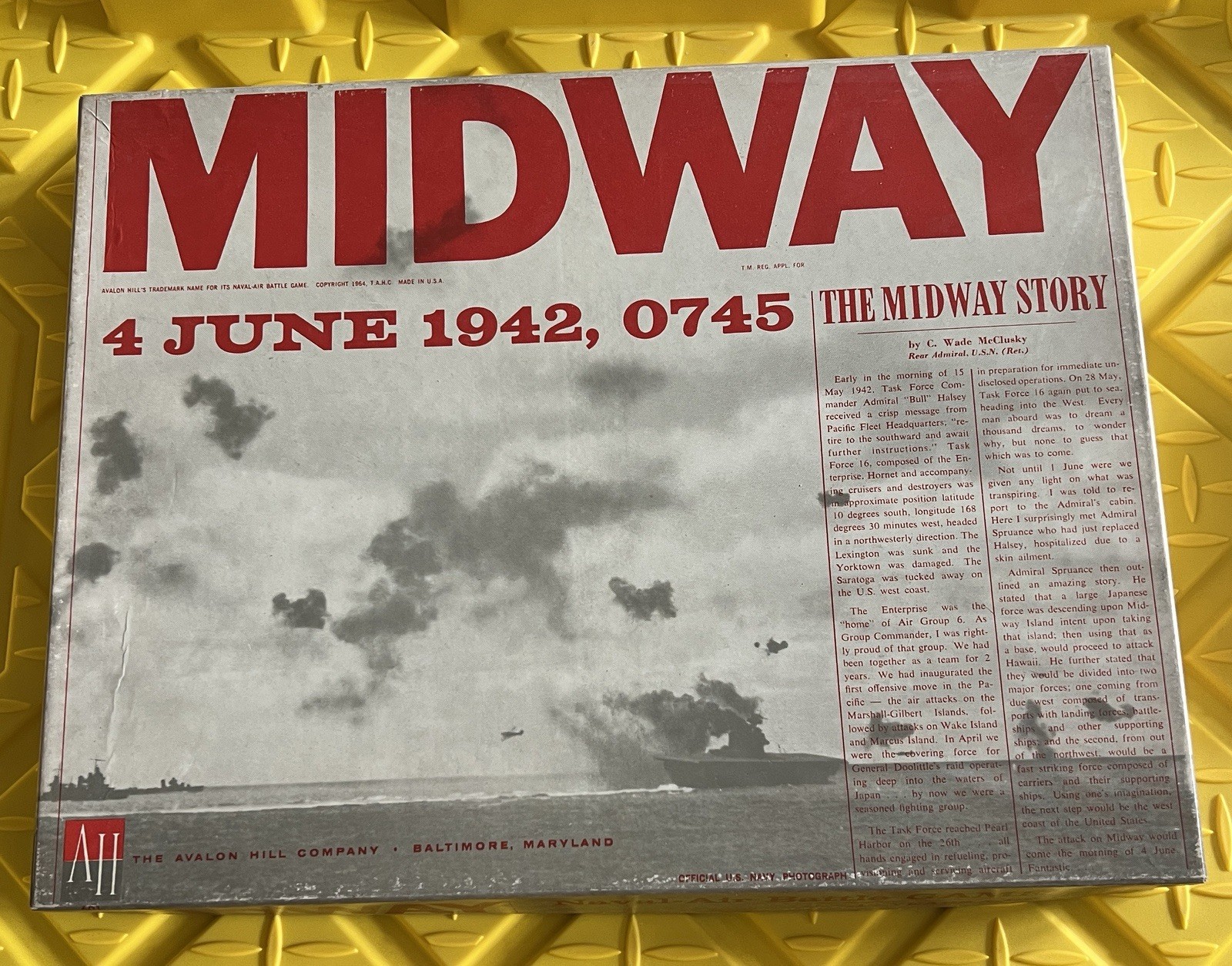 Midway Naval-Air Battle Game Avalon Hill 12 Years and Up (all punched)