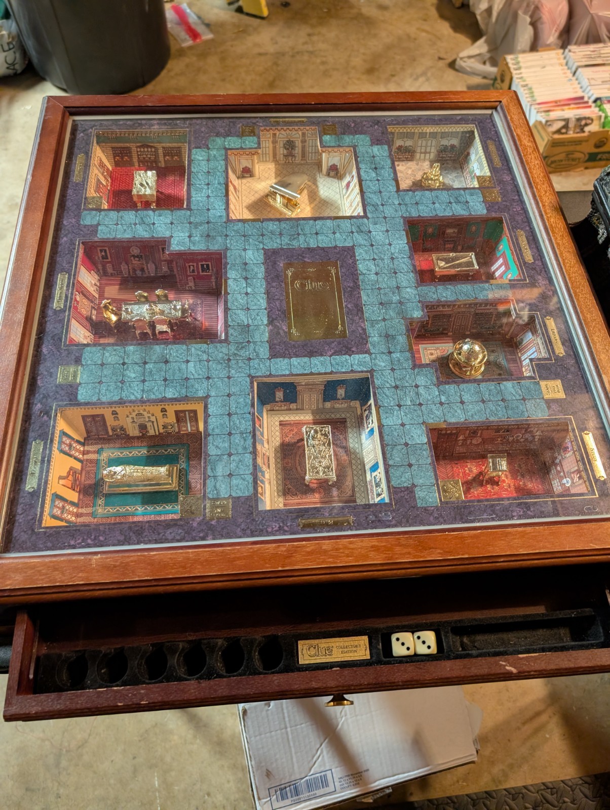 RARE CLUE Franklin Mint Deluxe Collectors Edition REAL GOLD PLATED (No Pieces)