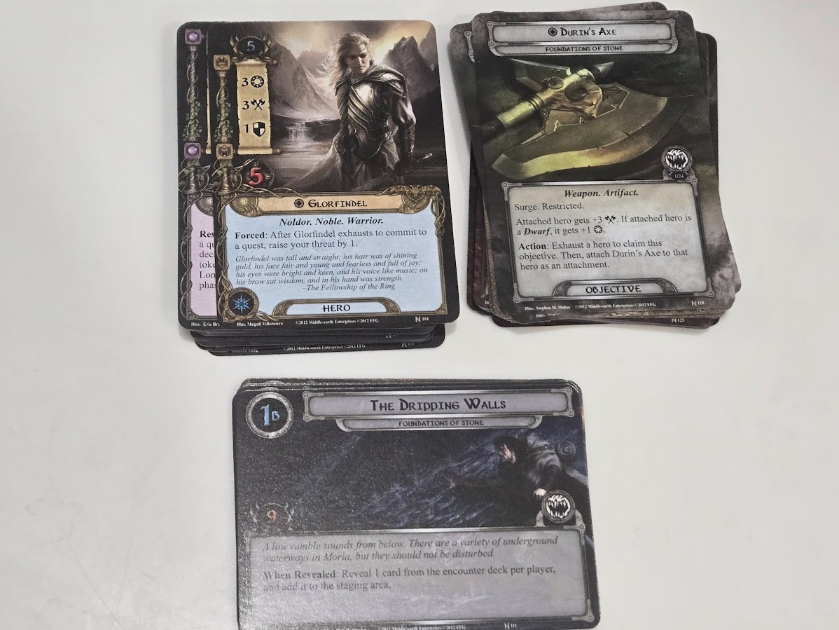 LOTR The Lord of the Rings Card Game LCG Foundations of Stone (Used)