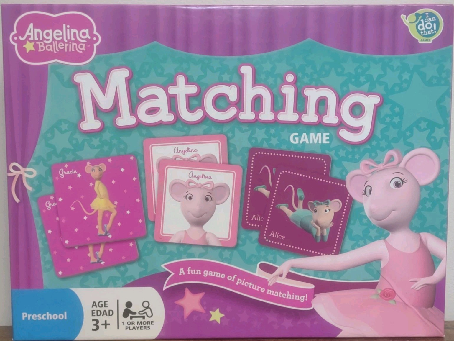 Angelina Ballerina Matching Game The Wonder Forge 2011 Complete