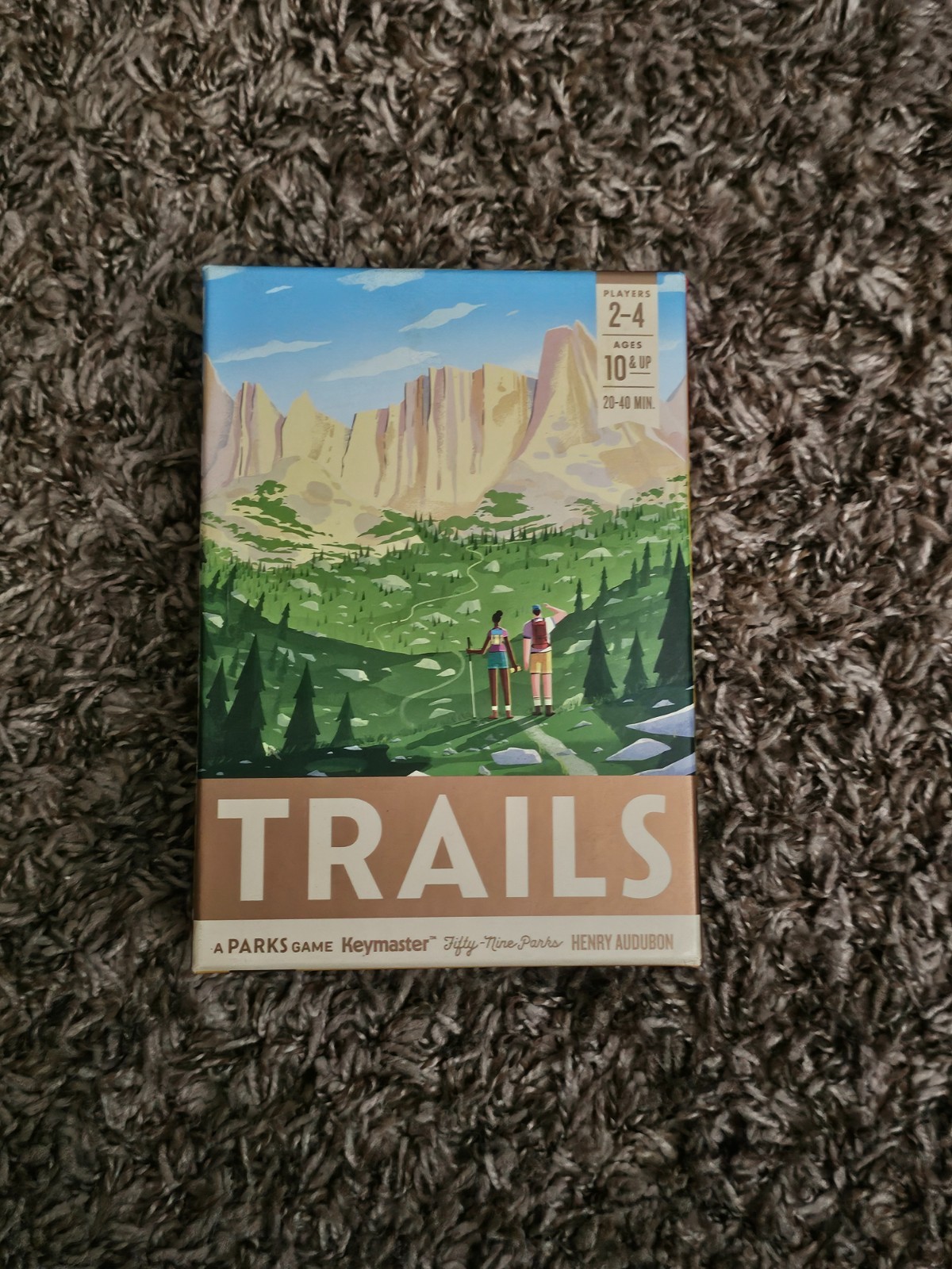Trails A Parks Hiking Card Board Game Keymaster 2-4 Players