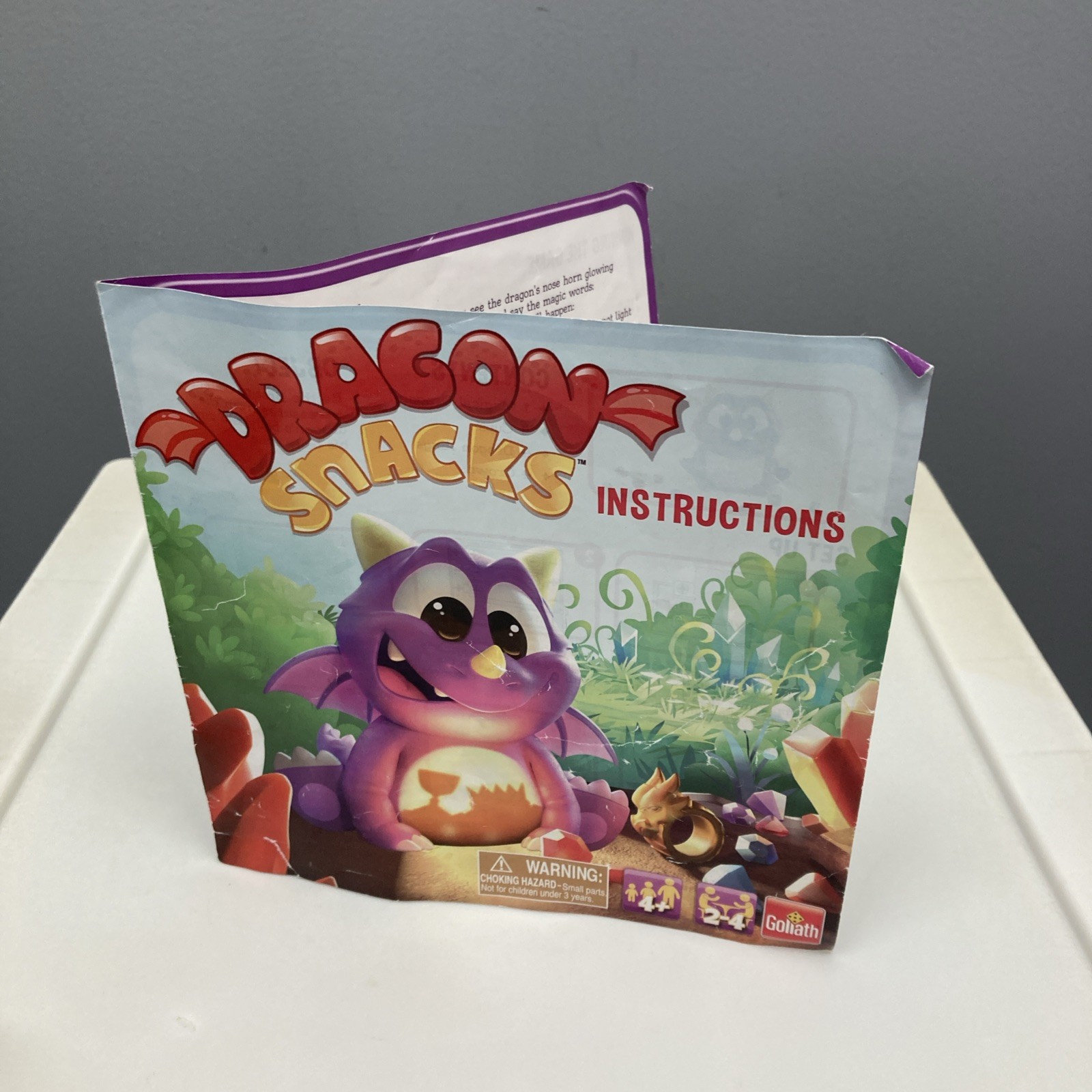 Dragon Snacks Game Goliath Kids Electronic Magical Purple COMPLETE 2-4 Players