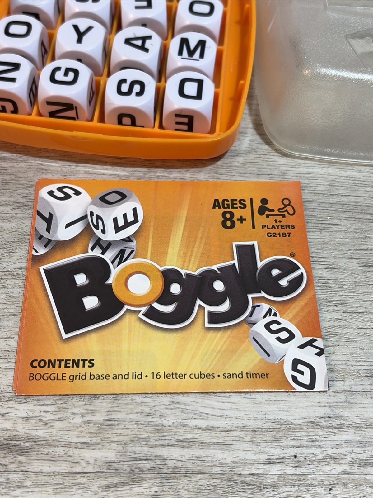 2016 Boggle Hasbro Replacement Parts Cubes Dish Timer Instructions COMPLETE!!