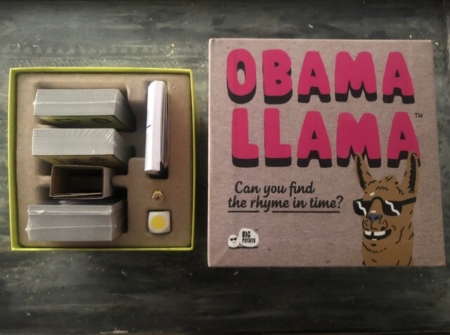 New OBAMA LLAMA Celebrity Rhyming Charades Family Party Game Ages 14+ Fun Humor