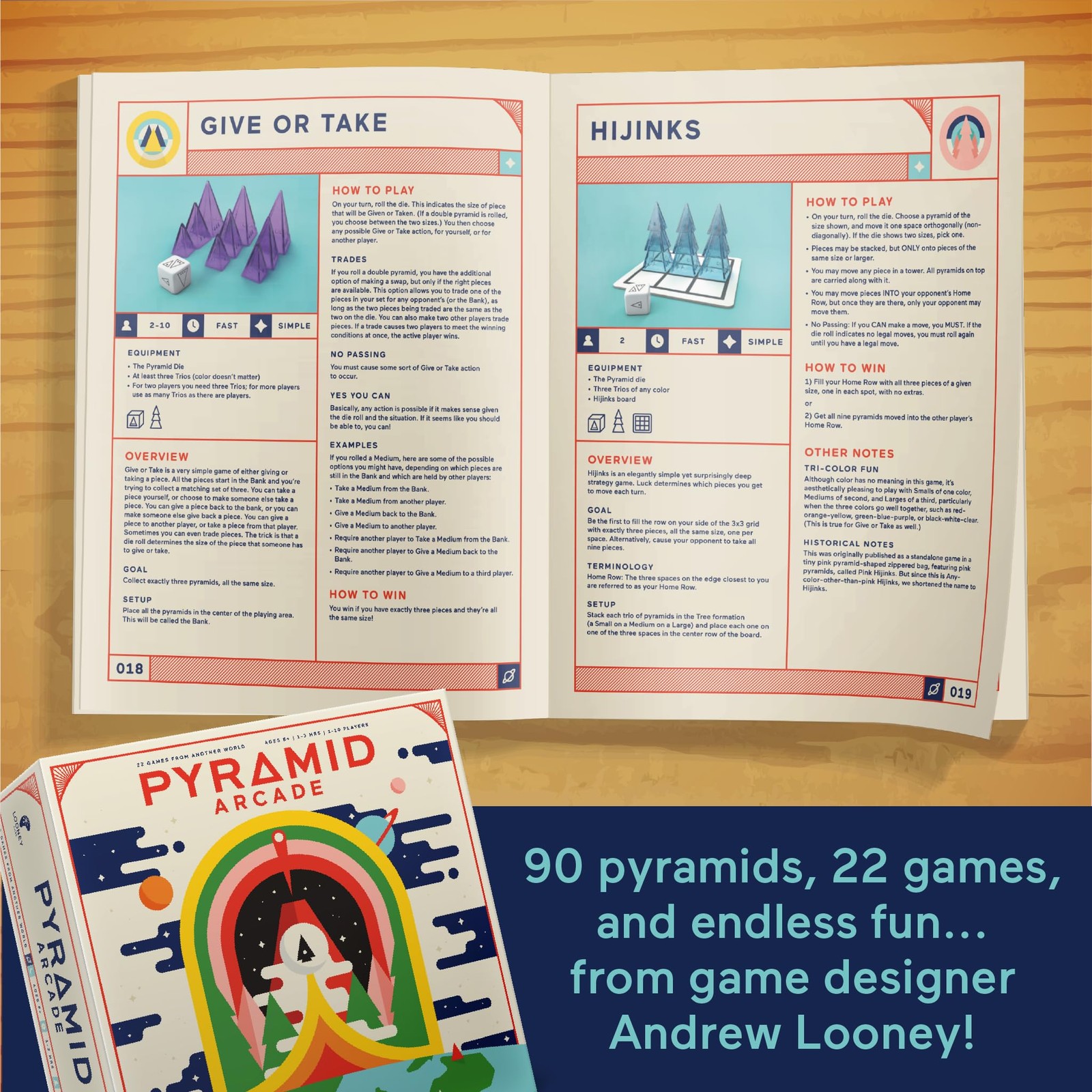 Looney Labs Pyramid Arcade Board Game – Ultimate Game Library