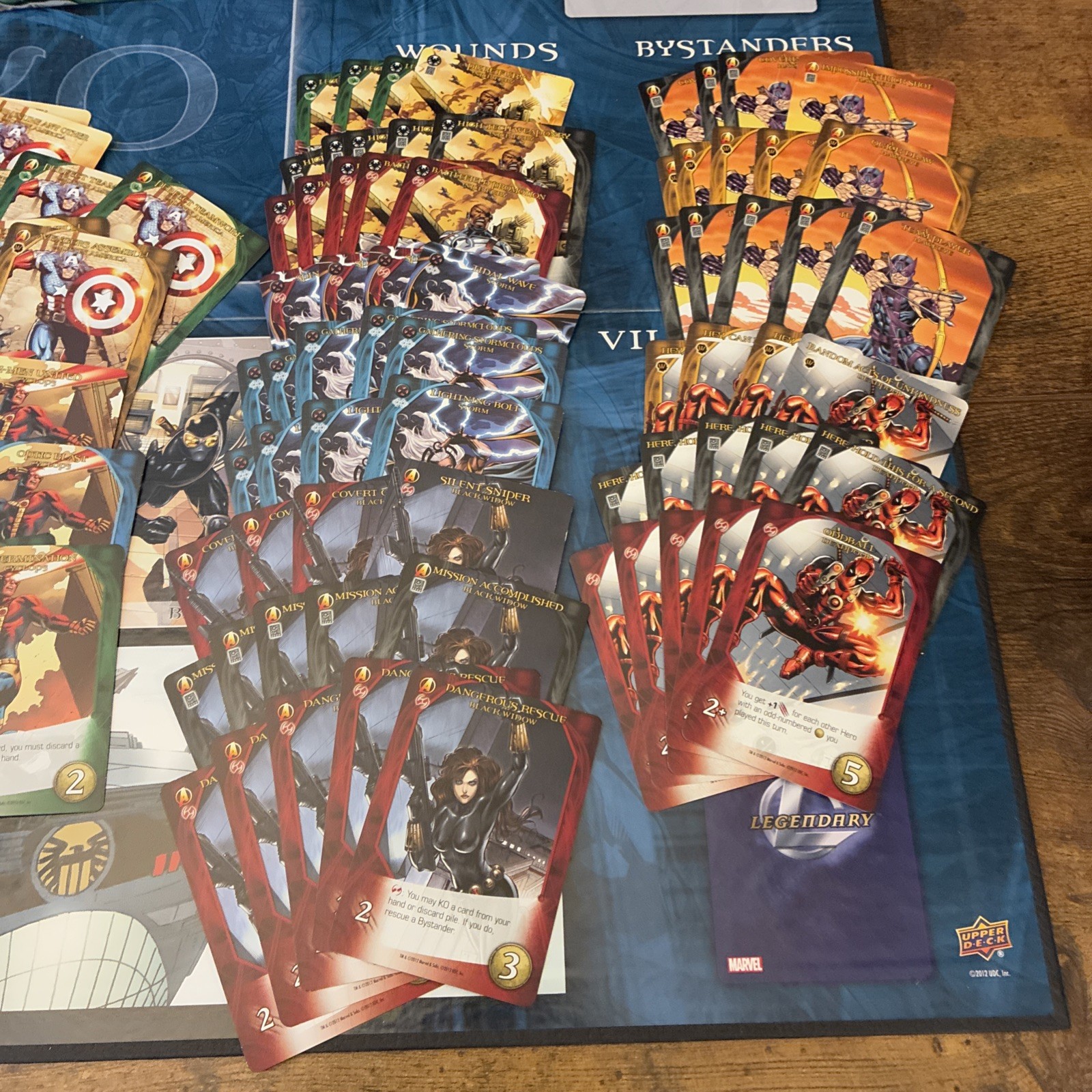 Legendary A Marvel Deck Building Card Game Base Set 2012 Missing 1 Sentinel Card