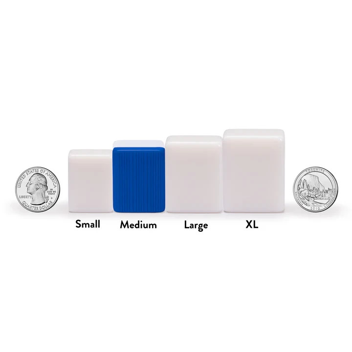 Chinese Mahjong Set, “Bleau Royal” with 146 Medium Tiles, Blue Vinyl Case