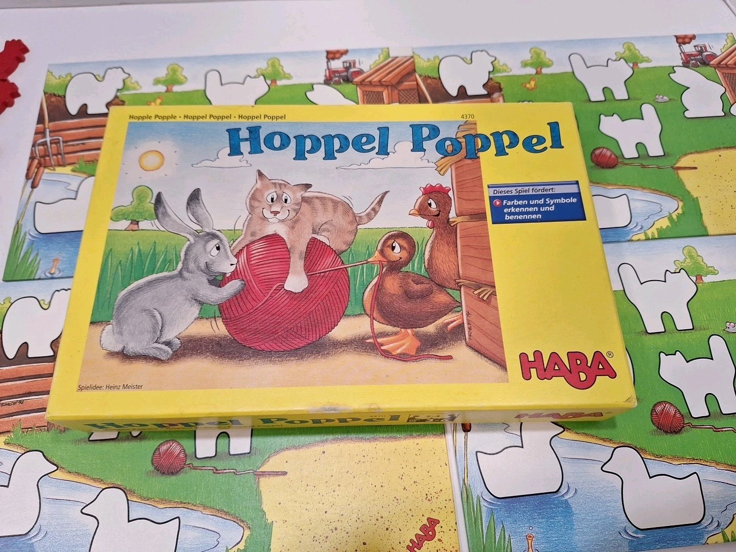 HABA Hoppel Poppel Game Germany Replacement Pieces Gameboard Animals Box