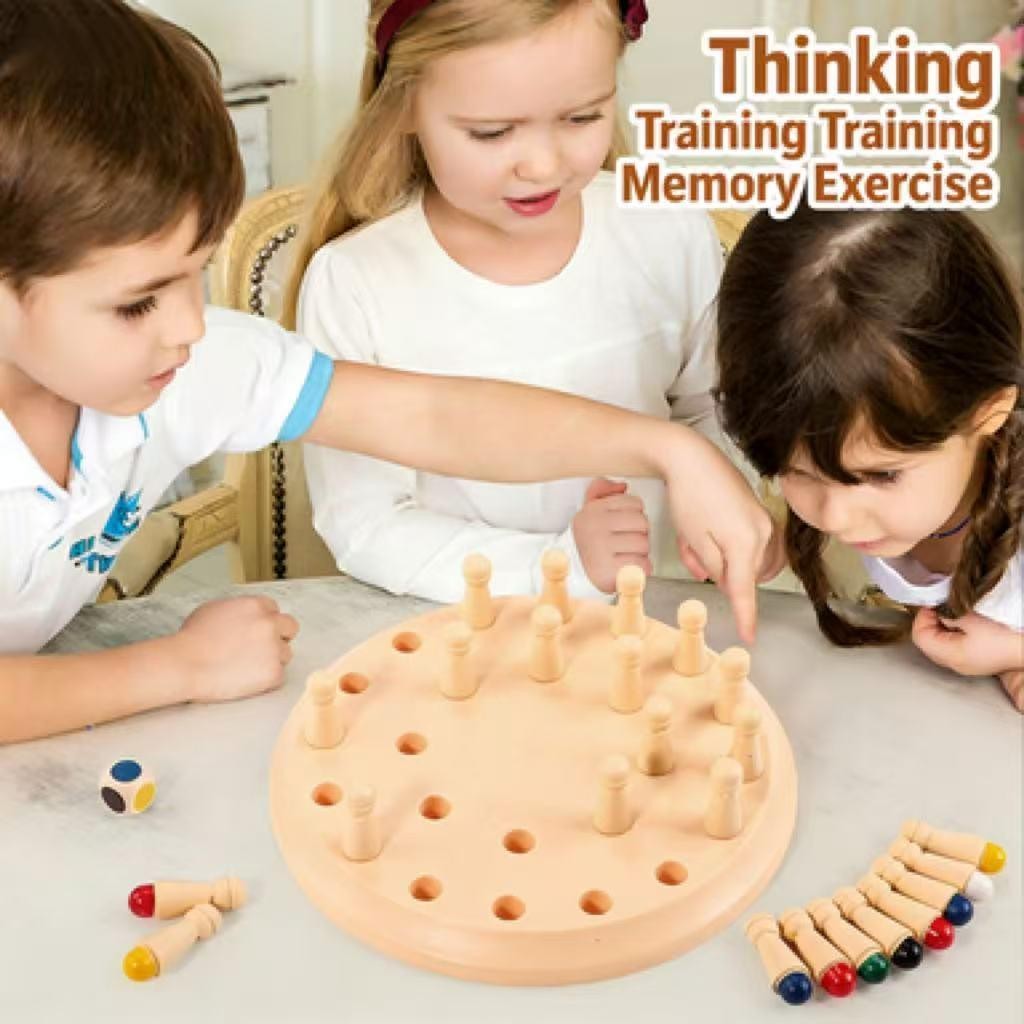 Gowinbaby Memory Chess Matching Game: Family Board Games for Kids and Adults, Mo