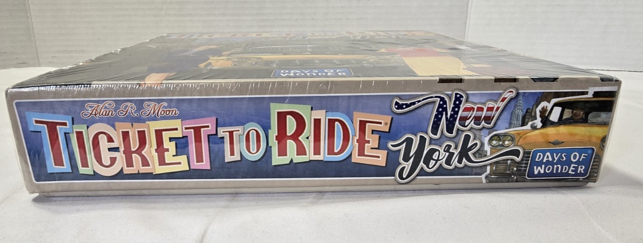 TICKET TO RIDE New York 60’s Days of Wonder Board Game 2-4 Players 8+ NEW/SEALED