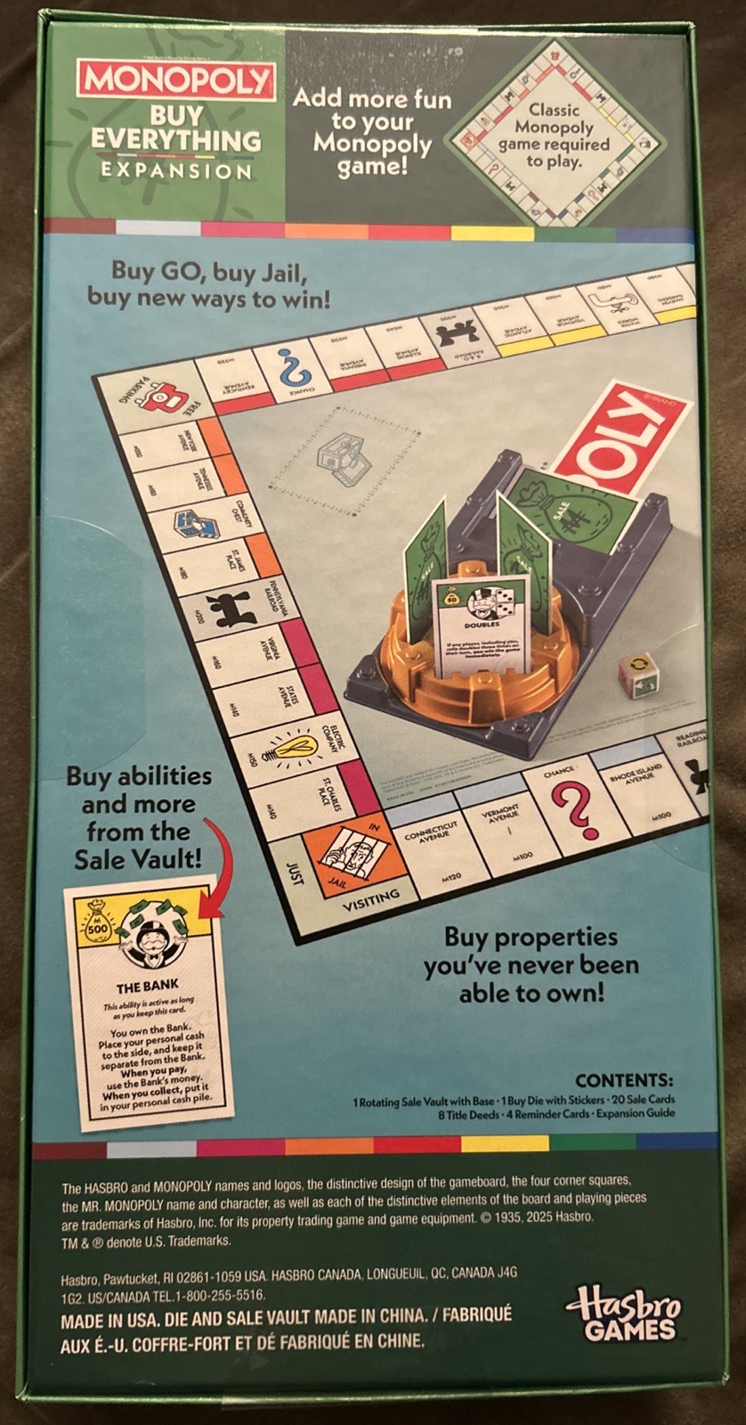 Monopoly Buy Everything Expansion Pack – Classic Monopoly Required