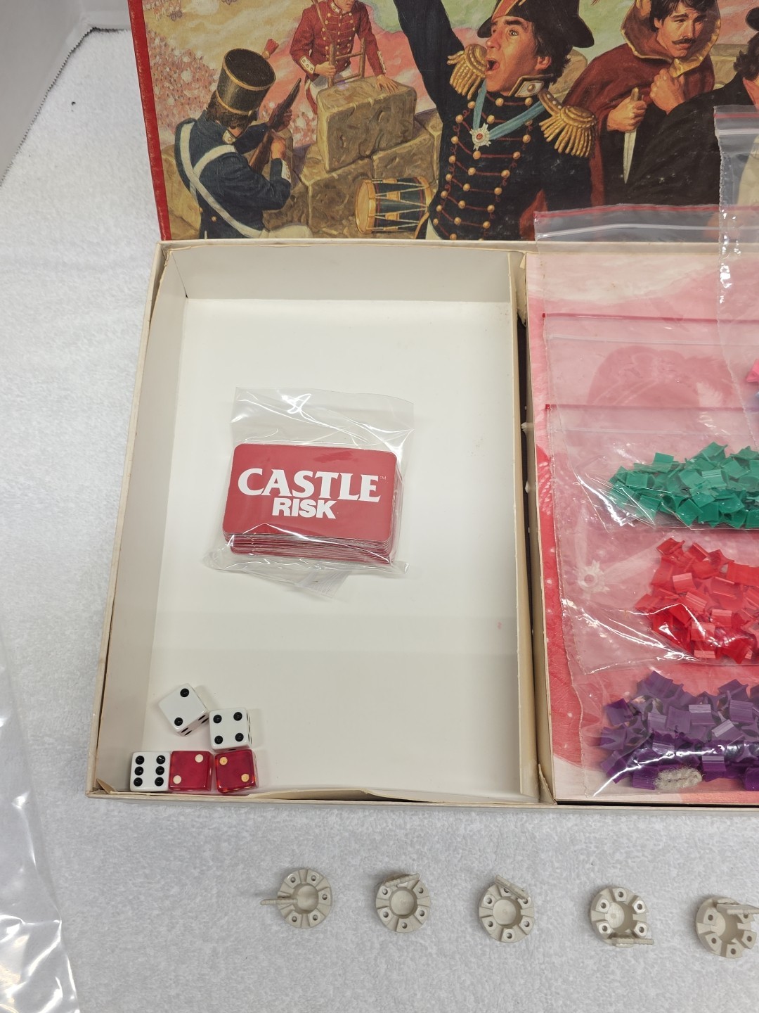 Vintage Castle Risk 1986 Game Parker Brothers Complete Strategy Conquest