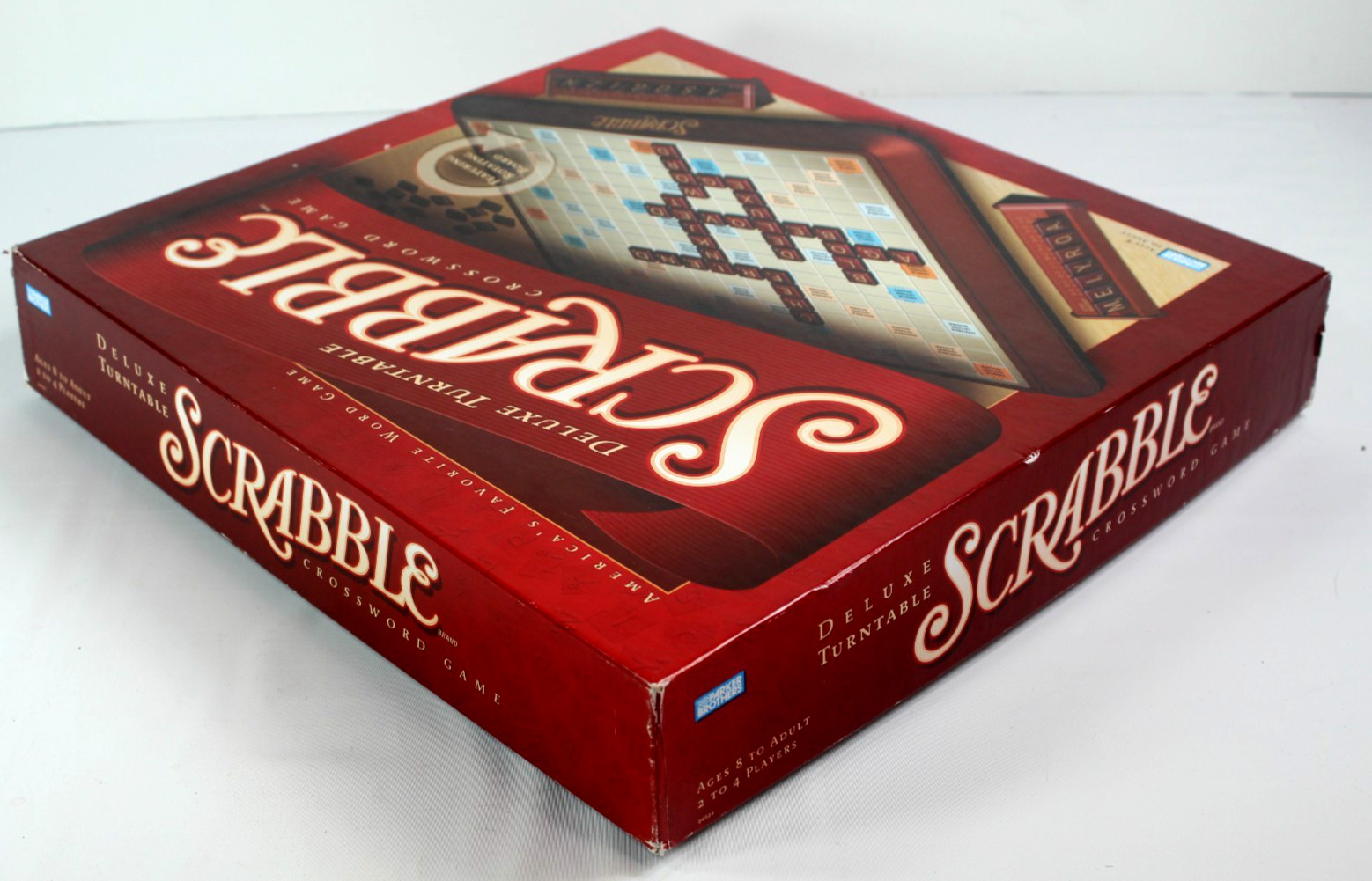Scrabble Deluxe Edition Board Game Milton Bradley 4034. 100% Complete With Parts