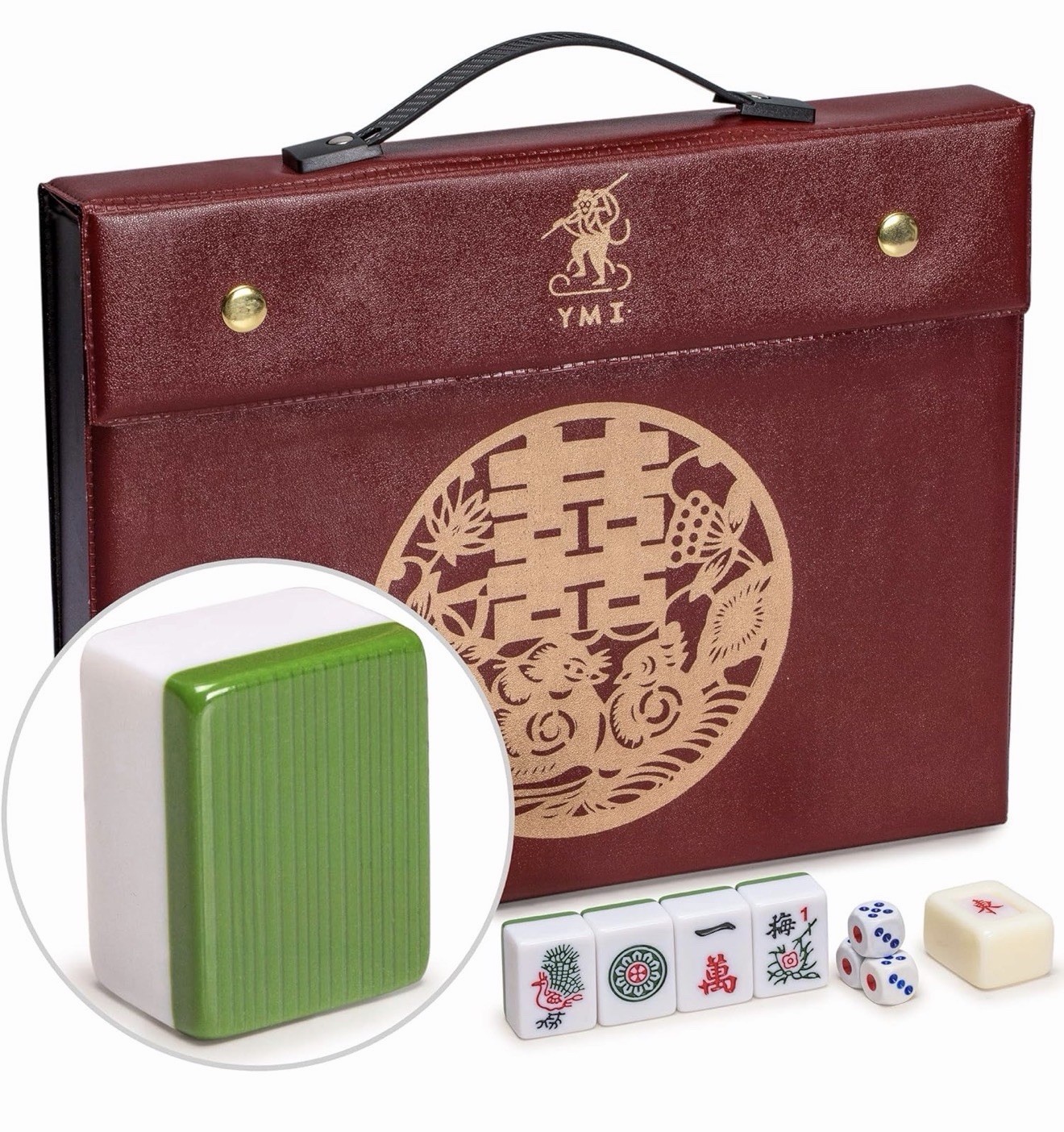 Yellow Mountain Imports Professional Chinese Mahjong Game Set – New Sealed
