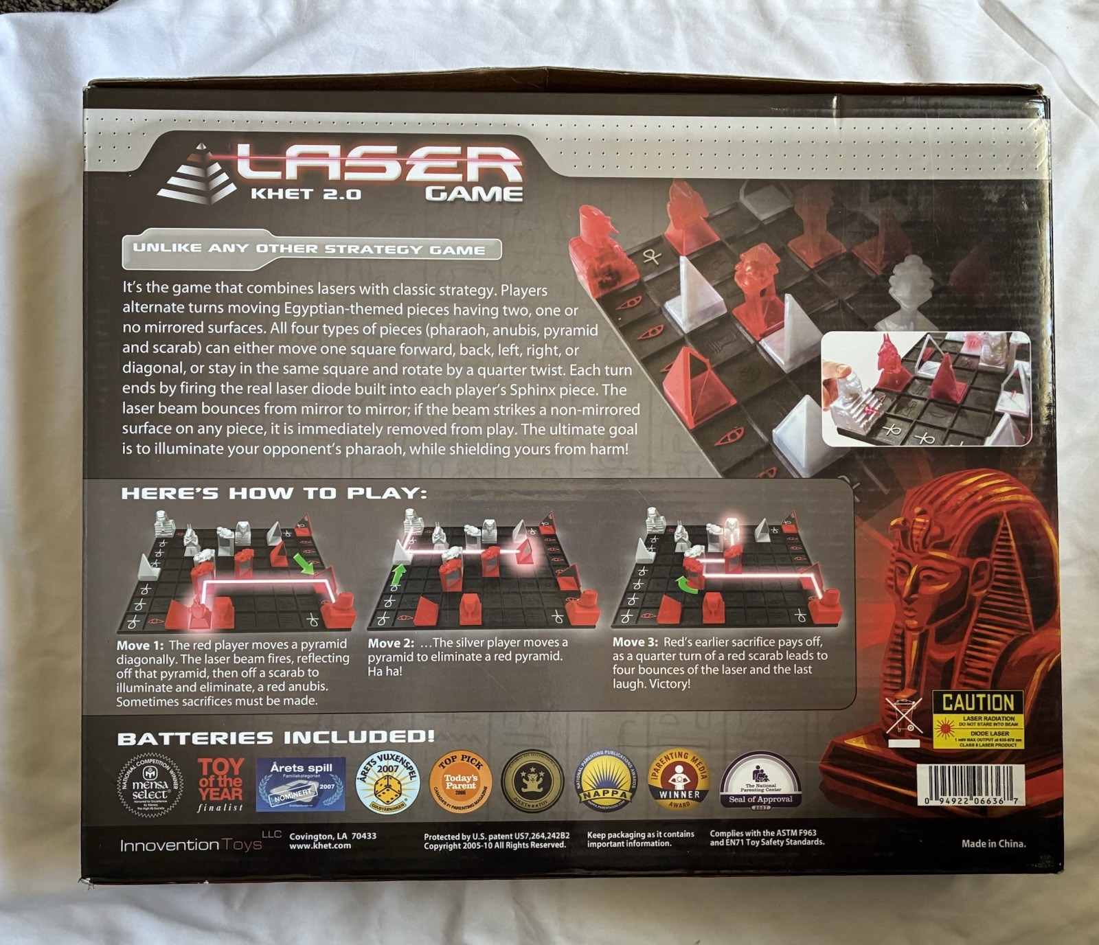Laser Khet 2.0 Game Classic Strategy Innovention Toys New Batteries Complete