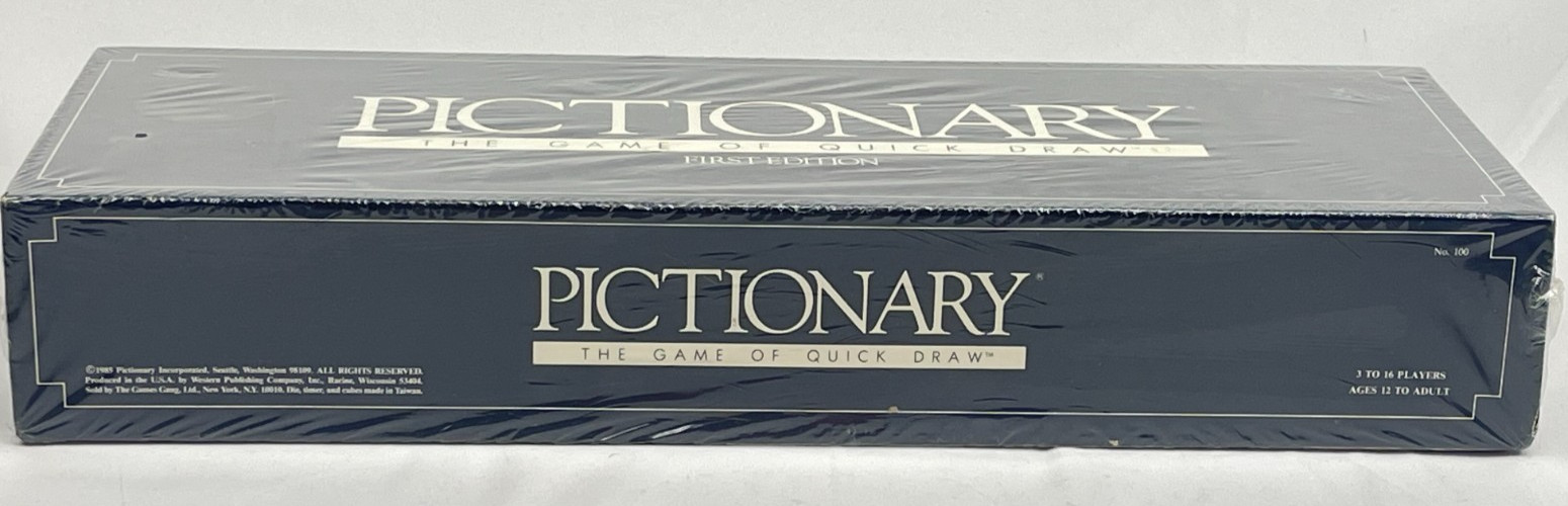 Pictionary First Edition New The Game Of Quick Draw 1985 Original Vintage