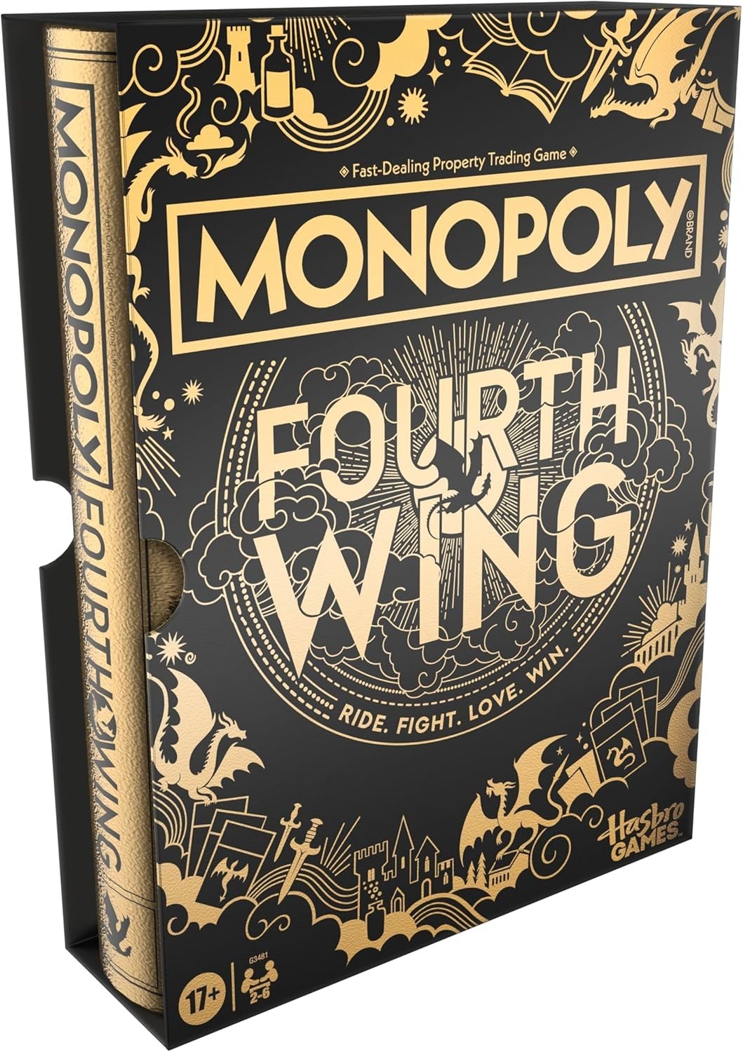 Monopoly Fourth Wing Edition Board Game for Adults Fourth Wing Game 2-6 Players