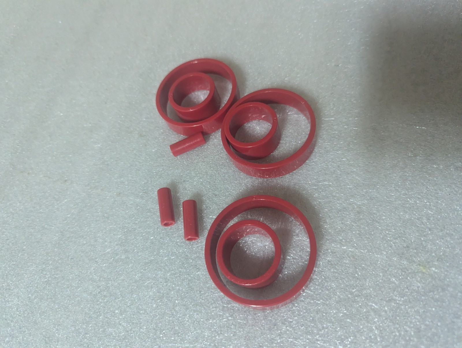 Otrio Deluxe Red Piece Lot Only Replacement Set Circle Round Peg Genuine Orig