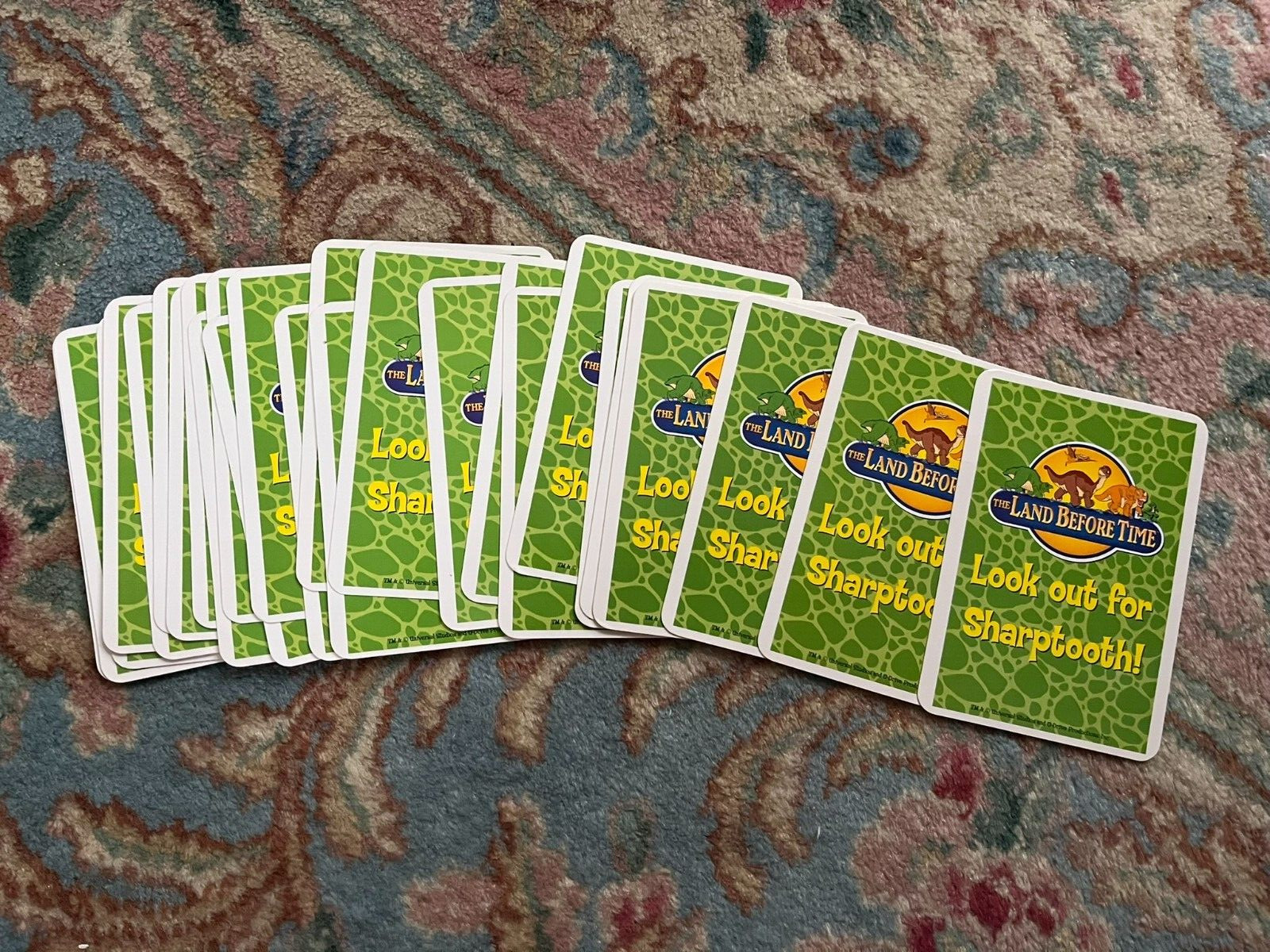 VTG LAND BEFORE TIME LOOK OUT FOR SHARPTOOTH OLD MAID CARD GAME BRIGHTER CHILD