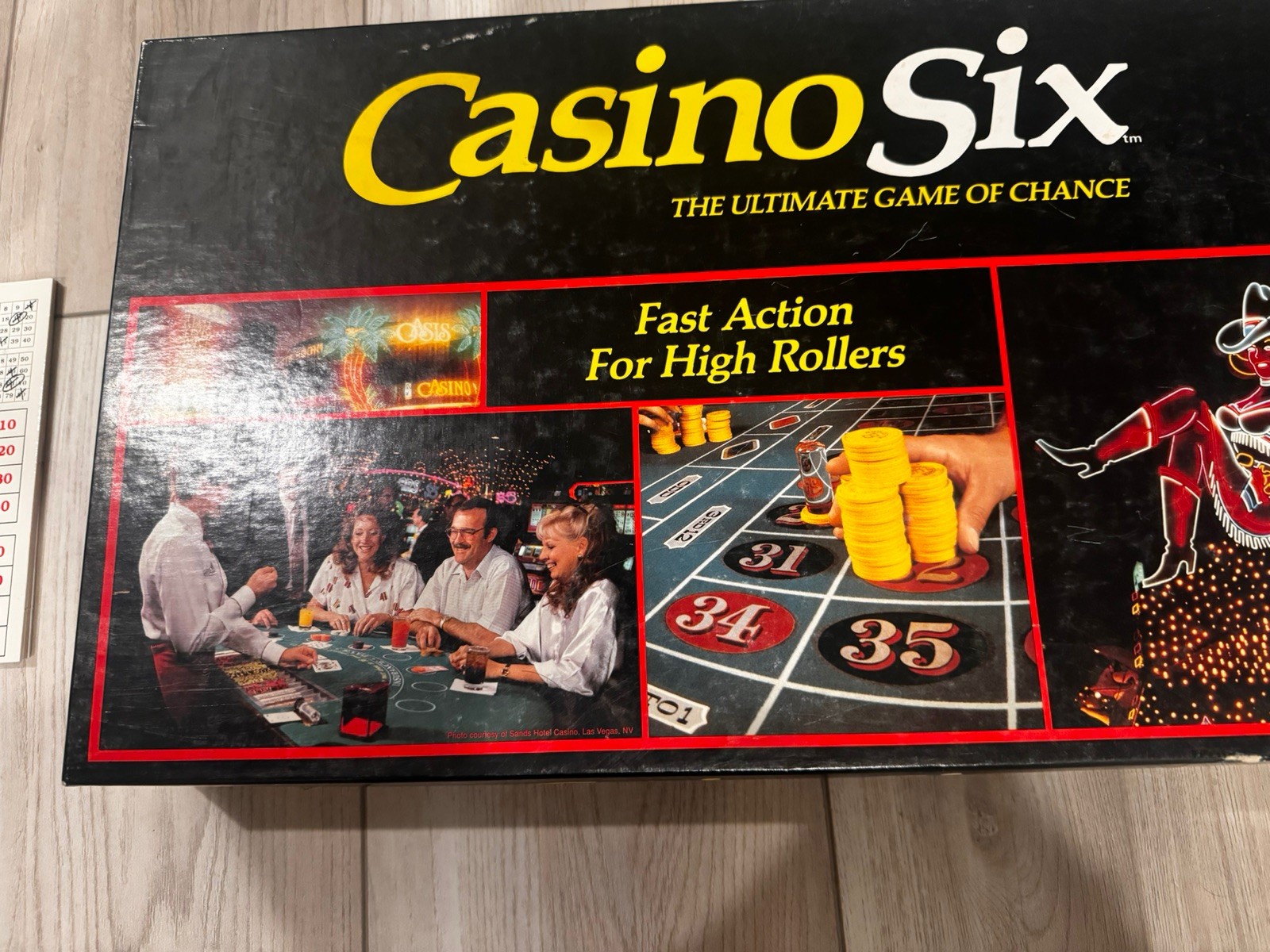 Vintage 1989 Casino Six The Ultimate Game Of Chance Fast Action Family Edition