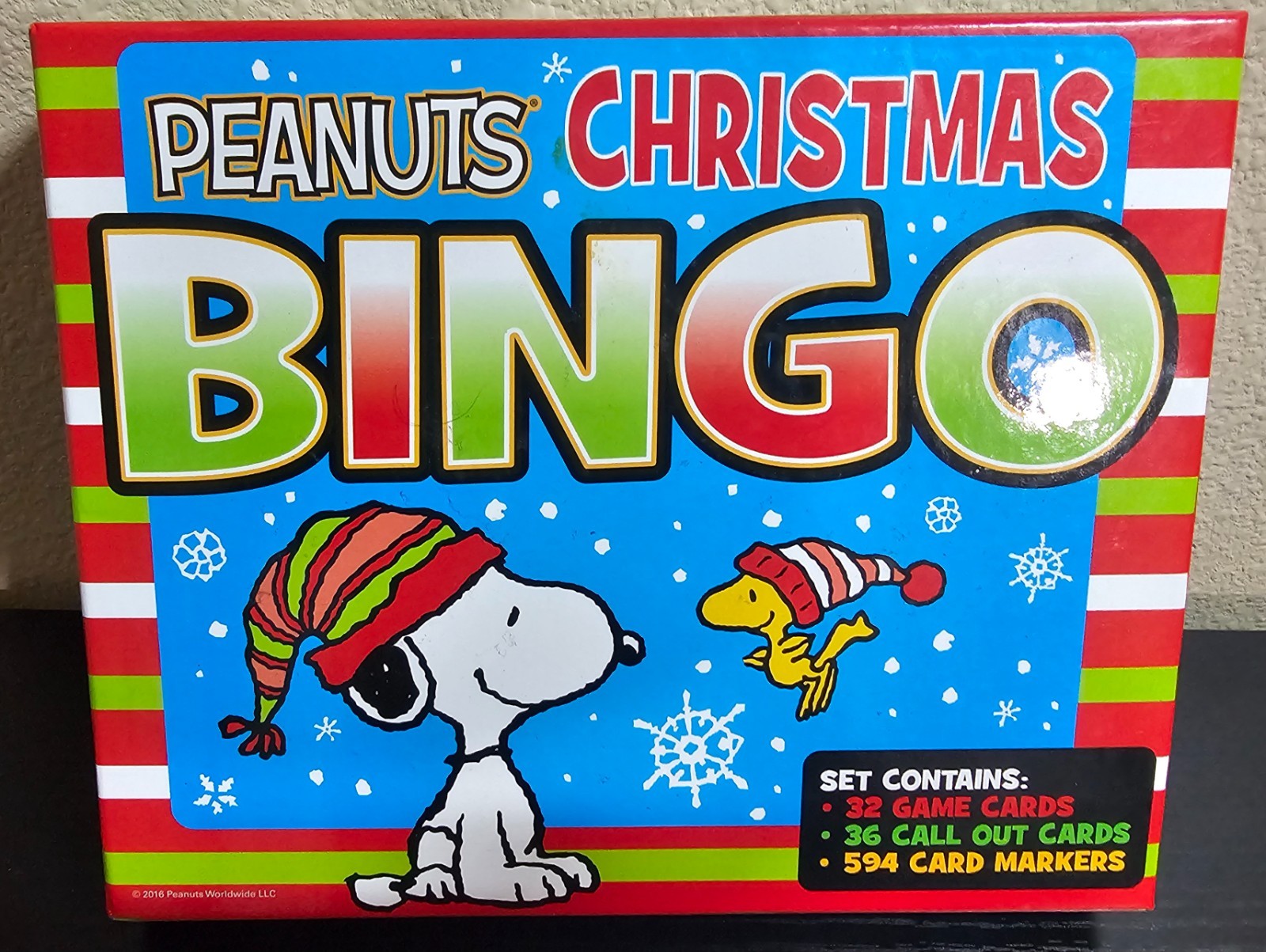 Peanuts Christmas Bingo Board Game – Snoopy Holiday Set COMPLETE