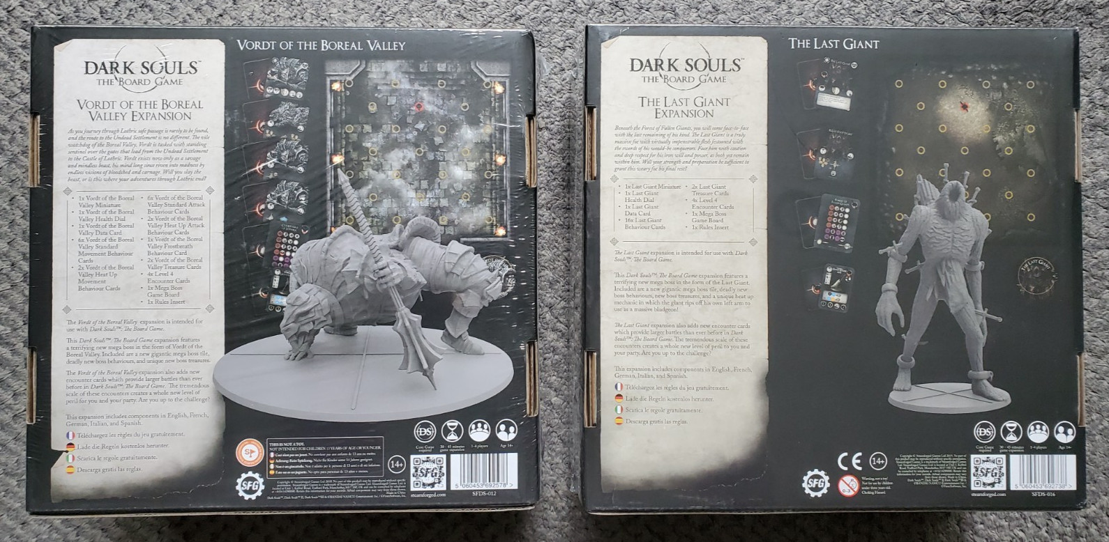 Dark Souls Board Game – The Last Giant AND Vordt of the Boreal Valley – NEW