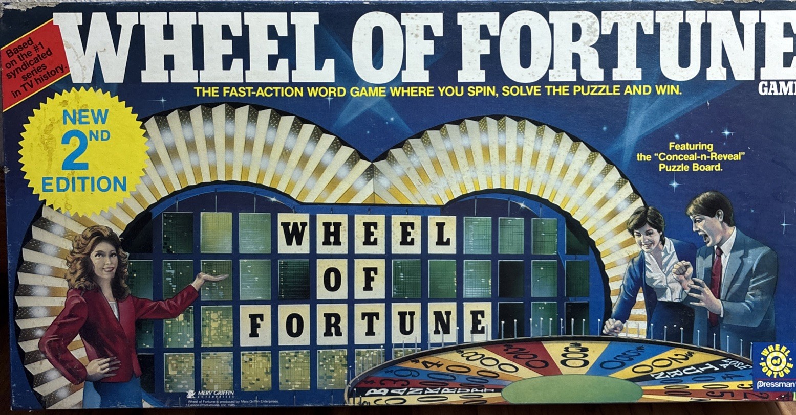 Wheel Of Fortune Game 2nd Edition Pressman 1985 Complete -1016SH