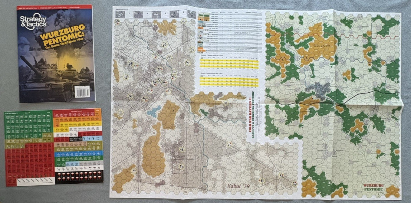 Wurzburg Pentomic and Kabul games in Strategy Tactics #263 UNPUNCHED complete