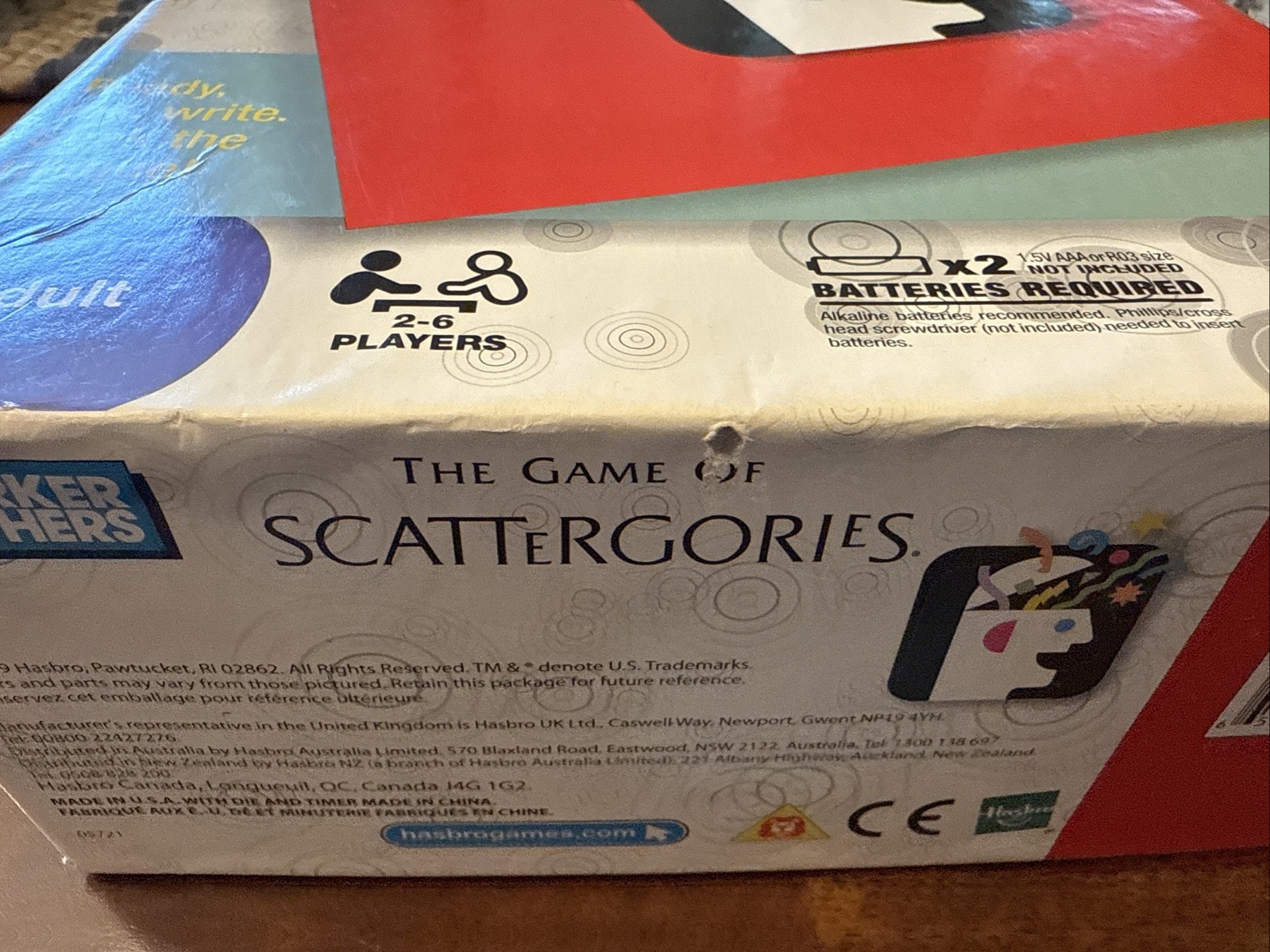 The Game of Scattergories 2009 Parker Brothers Brand New Sealed Complete Hasbro