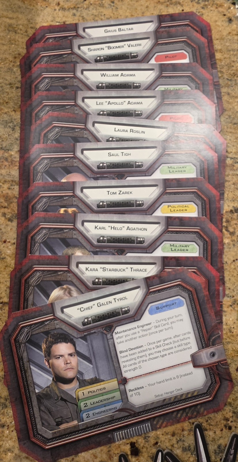 Battlestar Galactica: The Board Game Partial Pegasus Expansion Pack & Some Base