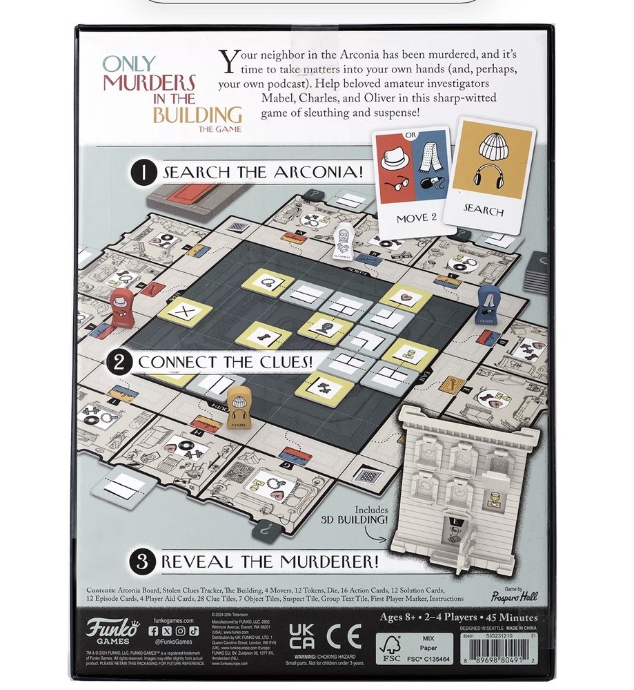Only Murders in the Building: The Game – Brand New, Sealed 2 to 4 Players