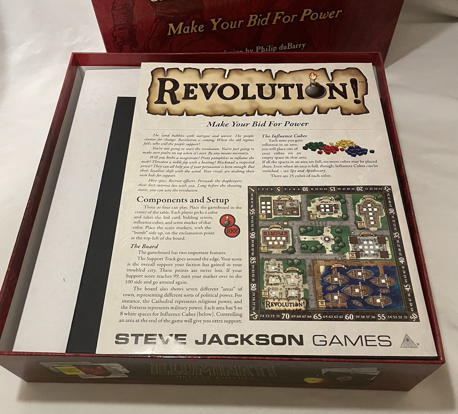 Revolution! Board Game Steve – Jackson Games First Edition, 100% complete – Used