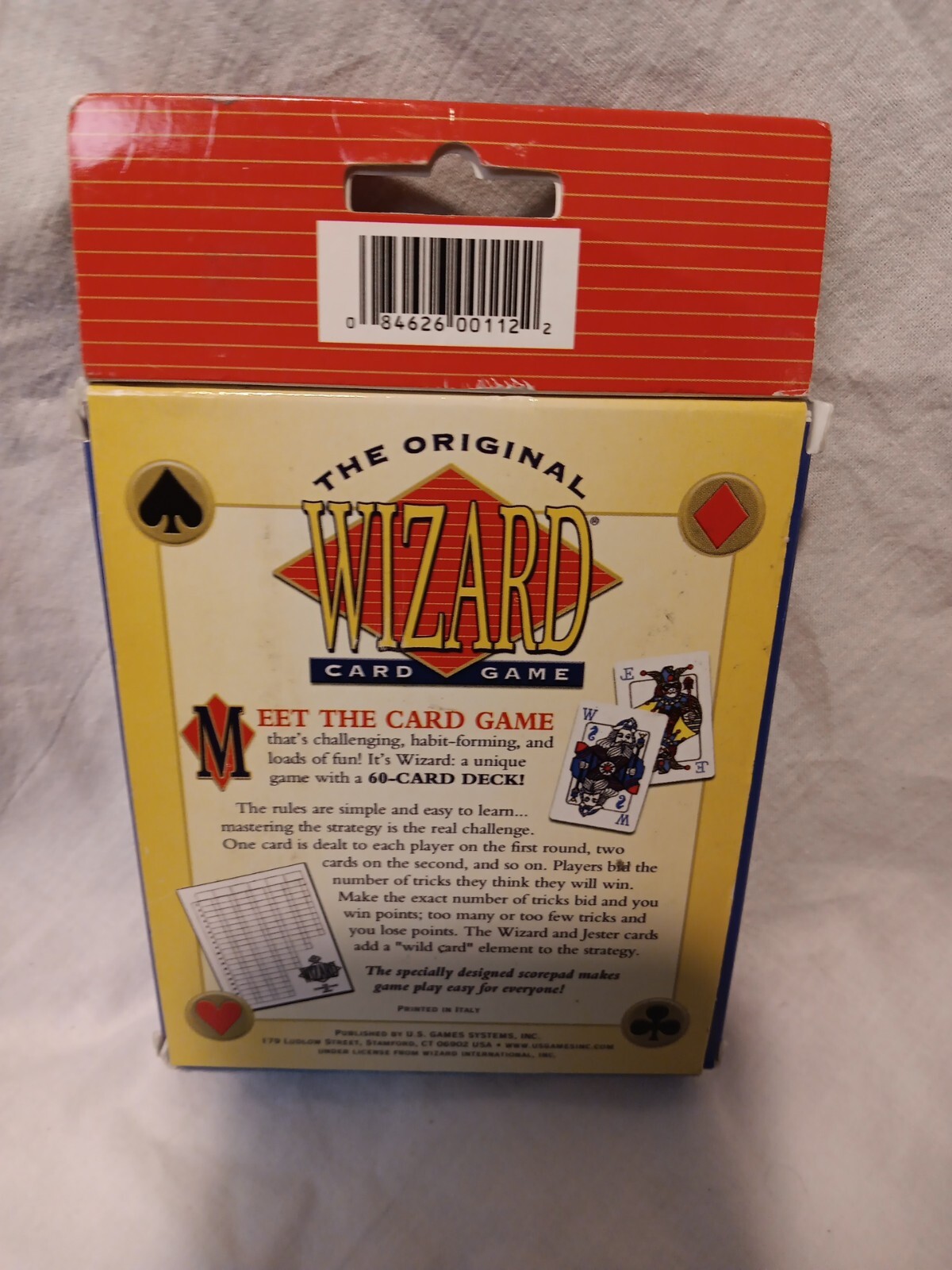 The Original Wizard Card Game by U.S. Games System Game of Trump Complete VG