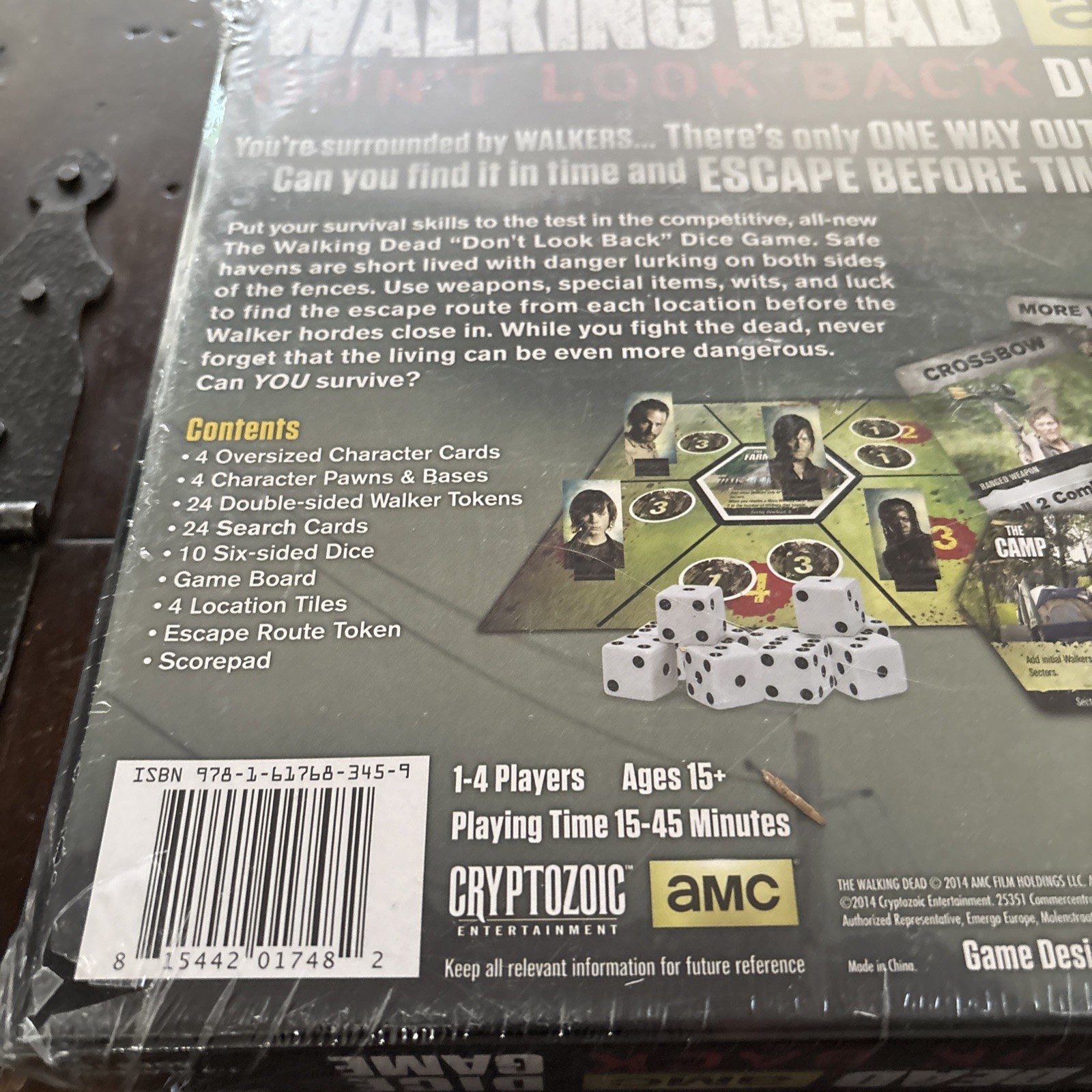Walking Dead Don’t Look Back Dice Game – Cryptozoic – Factory Sealed NEW