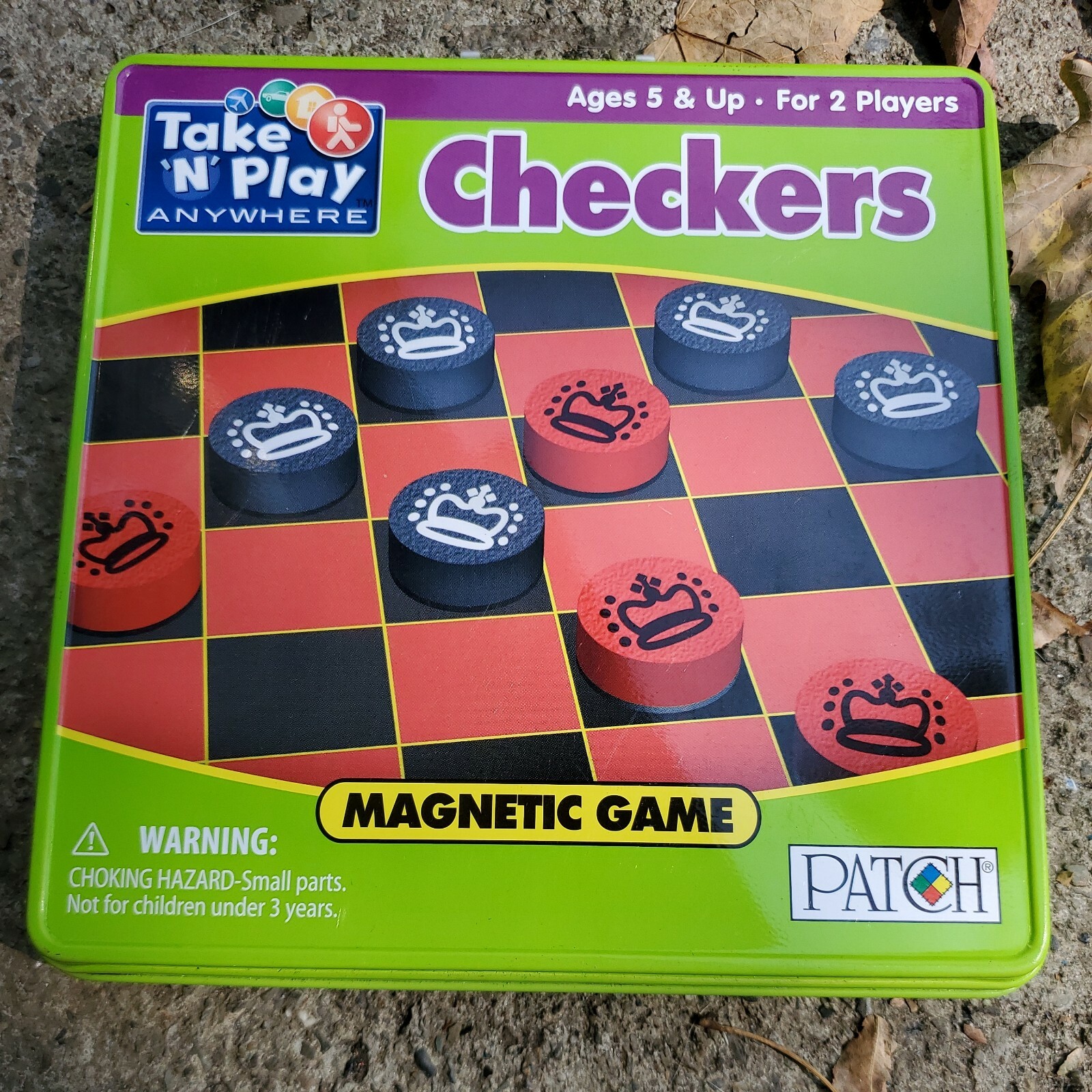 Playmonster Take N Play Checkers Magnetic Travel Game # 675