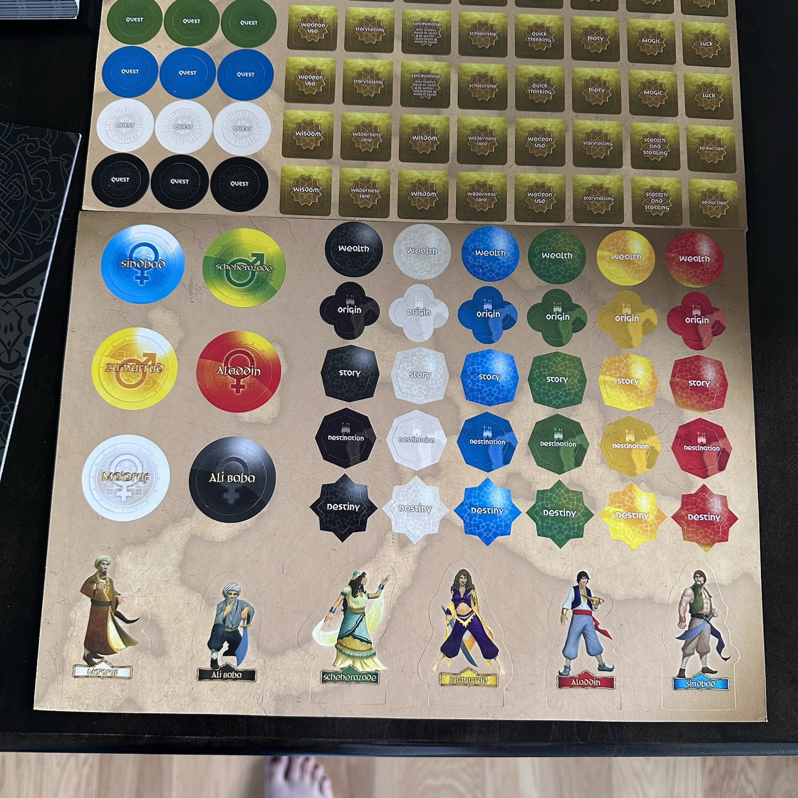 Tales of the Arabian Nights Z-Man ZM7031 Storytelling Board Game COMPLETE READ