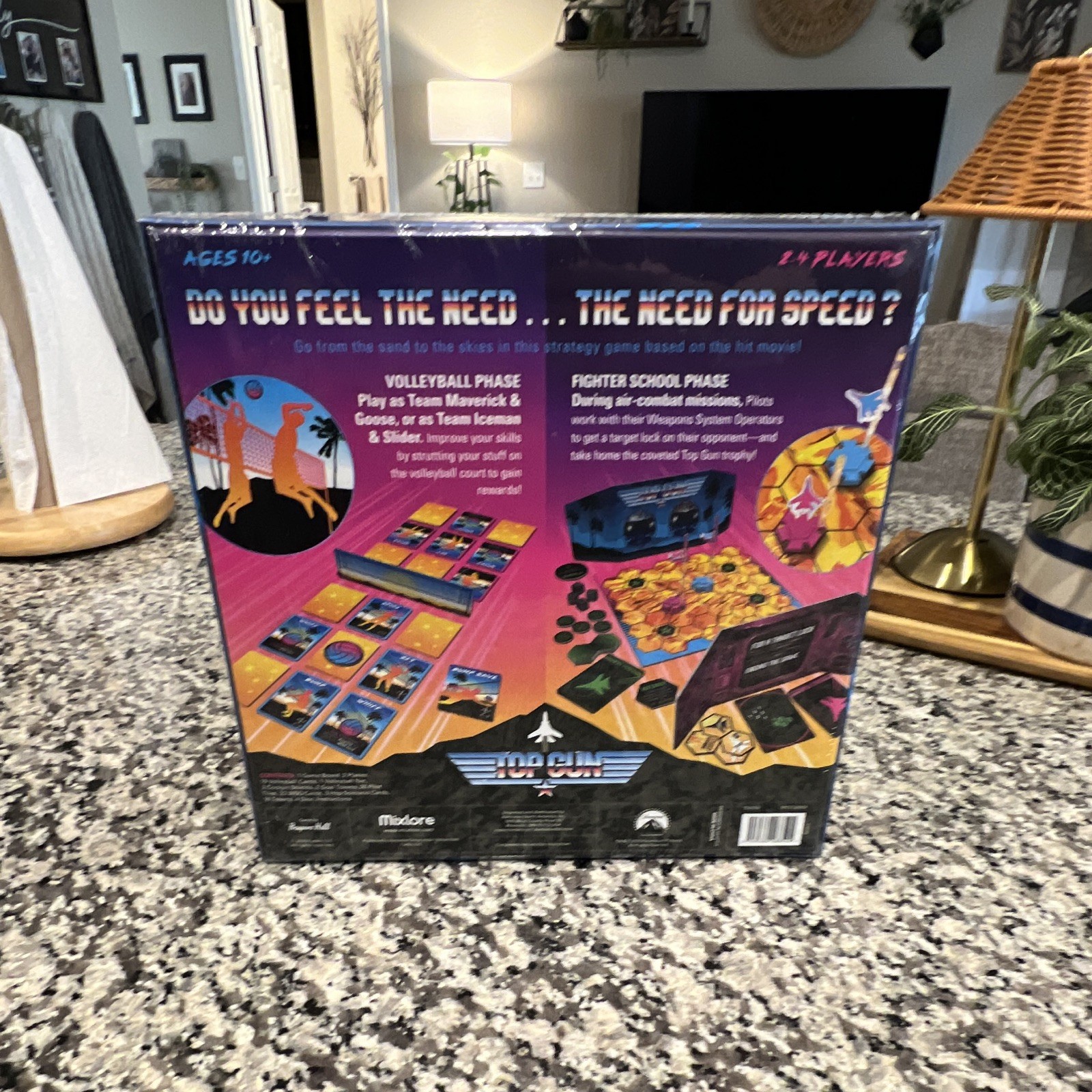 Mondo Top Gun Strategy Board Game, Complete, 2-4 Players, Ages 10+