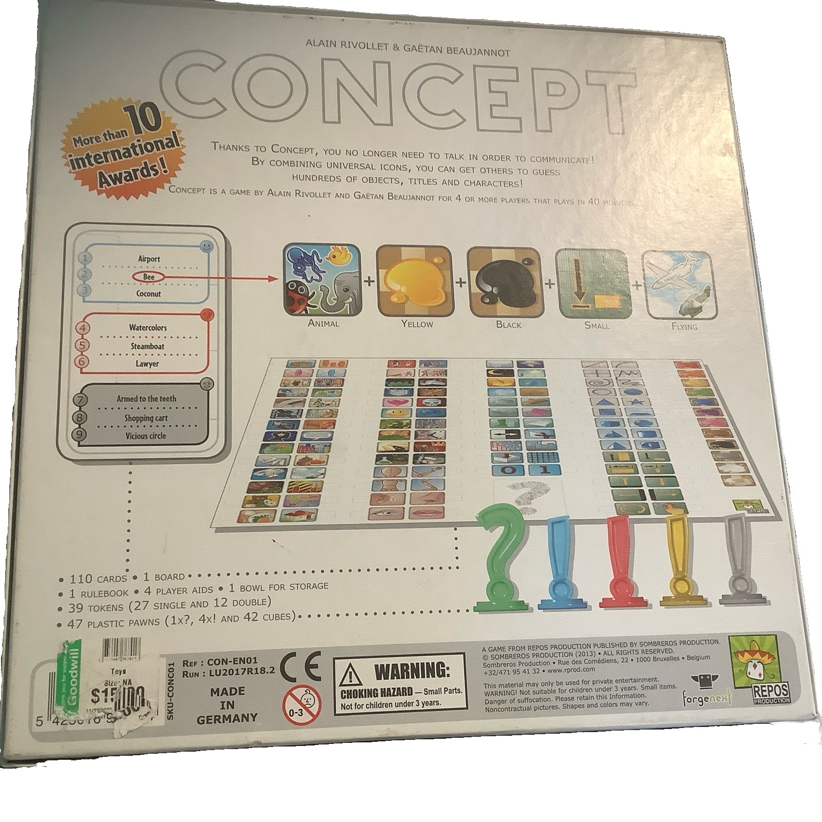 Concept Board Game Complete in Box Great Condition Repos Production