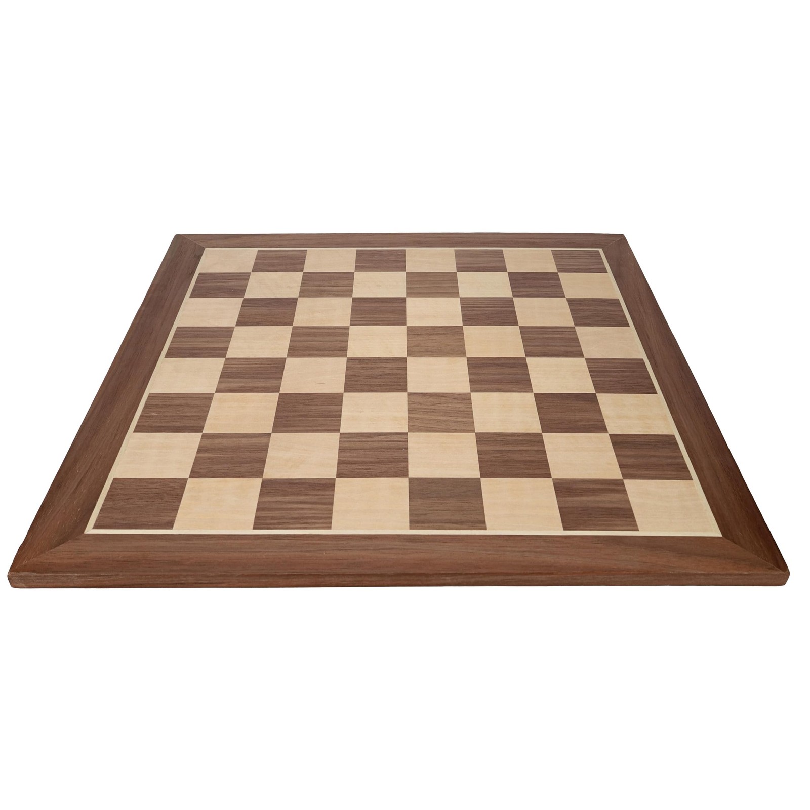 WE Games Classic Walnut Wooden Chess Board Only 11.875 inches, Large Chess Board