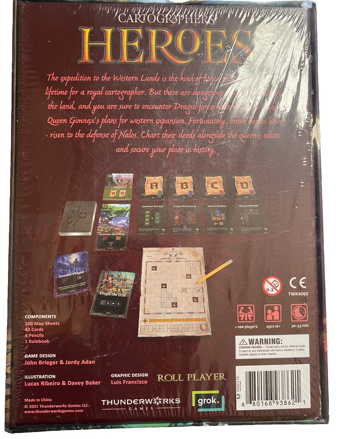 Cartographers Heroes Game – New and Sealed