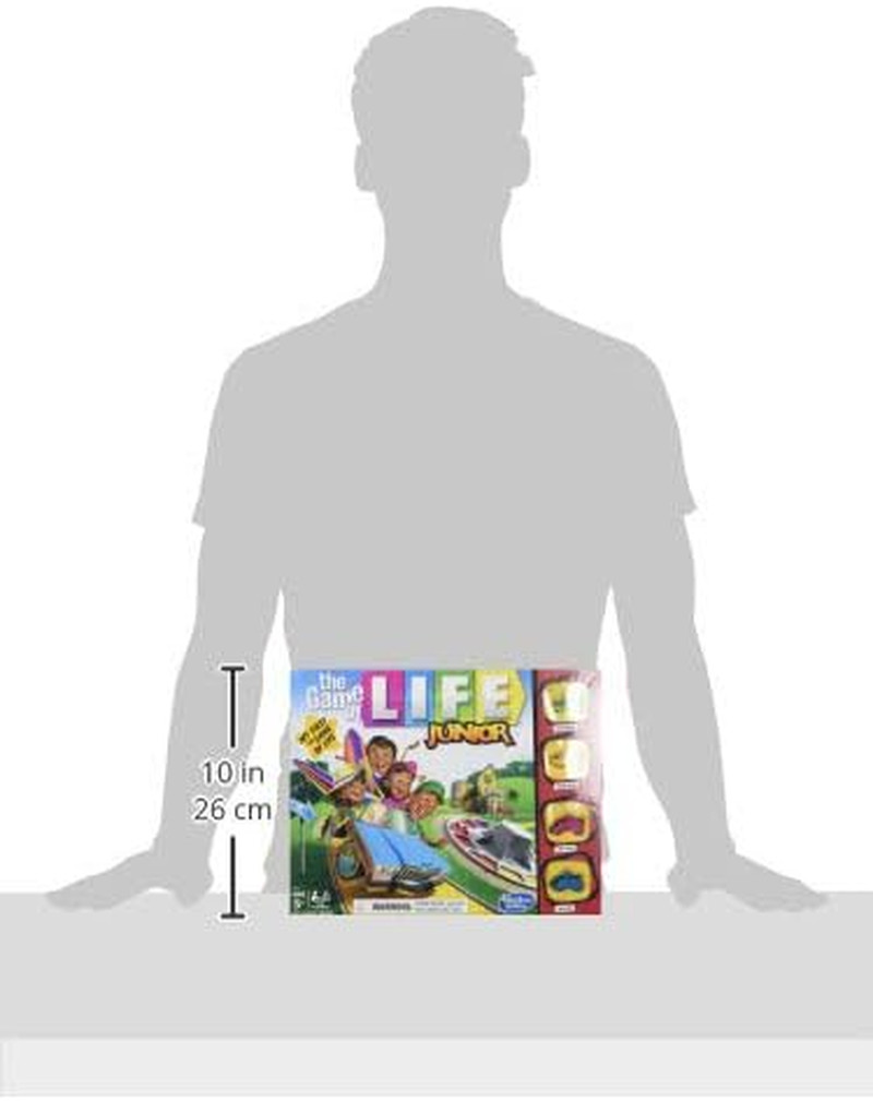 the Game of Life Junior Board Game for Kids Ages 5 and Up,Game for 2-4 Players