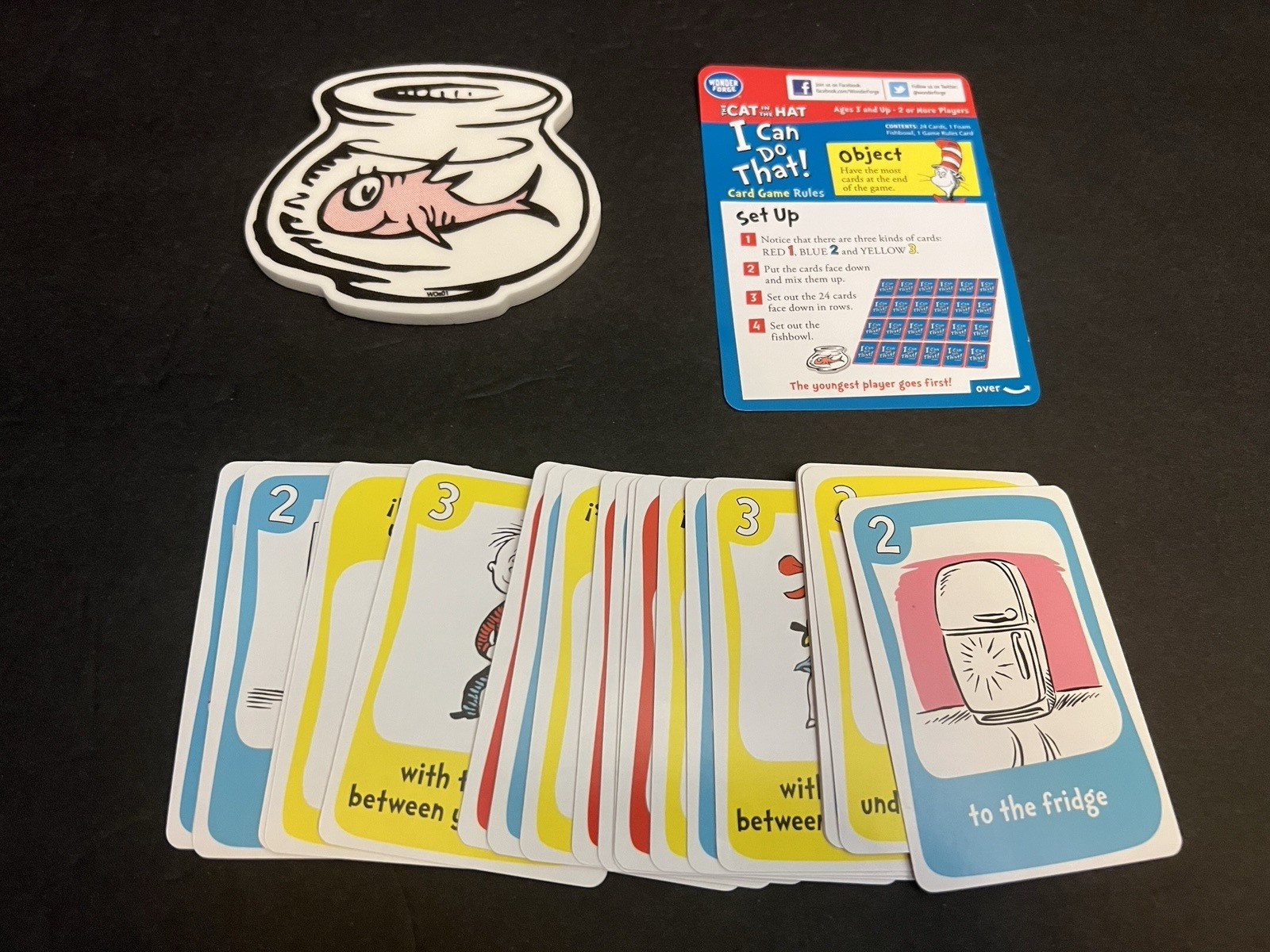 The Cat In The Hat I Can Do That! Card Game Wonder Forge 2010 Complete