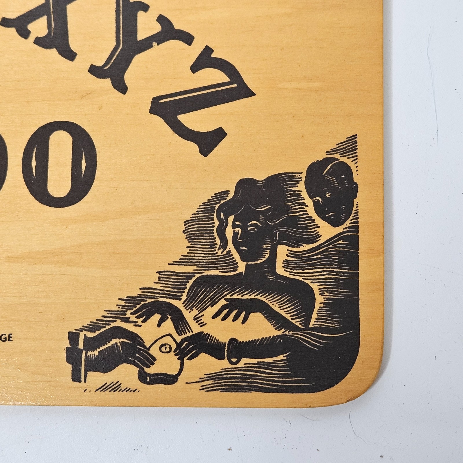 1967 Ouija Board Parker Brothers No.602 William Fuld Wooden Deluxe Edition Rare