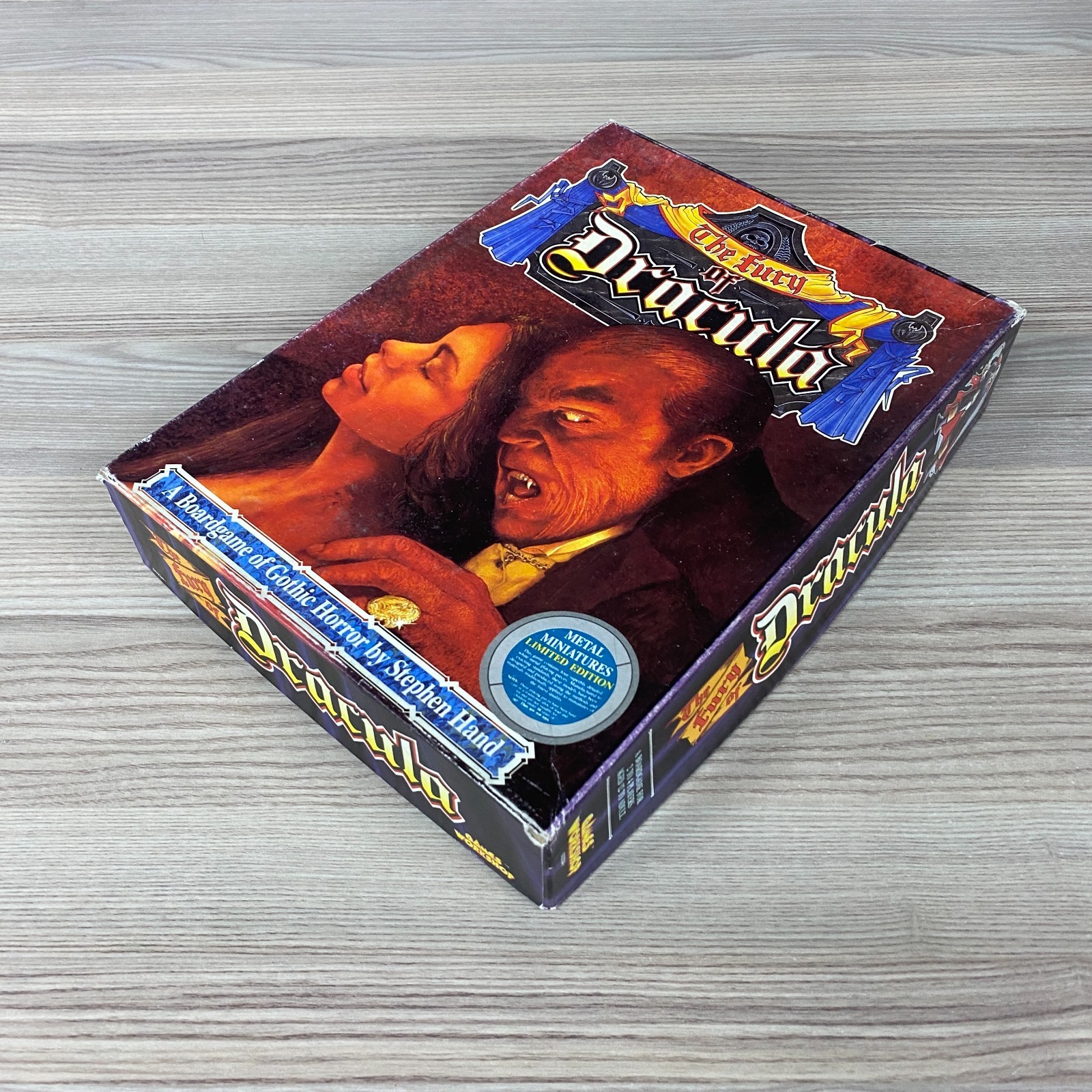 THE FURY OF DRACULA GOTHIC HORROR BOARD GAME GAMES WORKSHOP 1987 2-4 PLAYERS