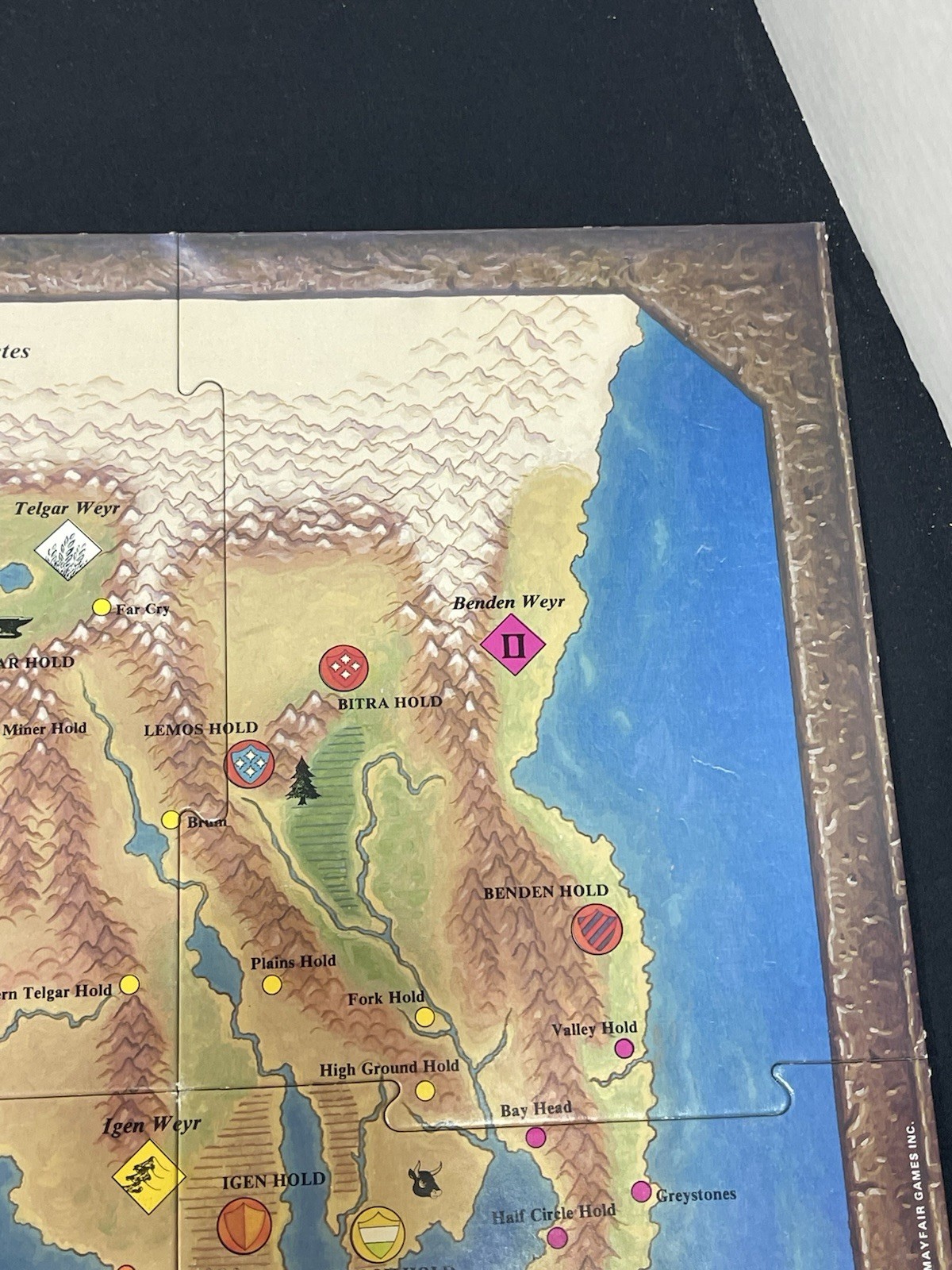 Dragonriders of Pern Mayfair Board Game Vintage READ Description