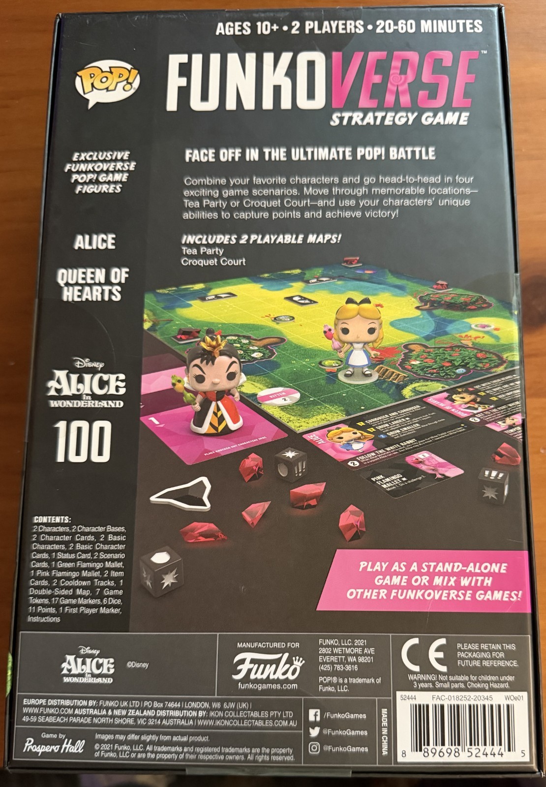 Funkoverse Strategy Game Disney “Alice in Wonderland” Strategy Game (NIB-Sealed)